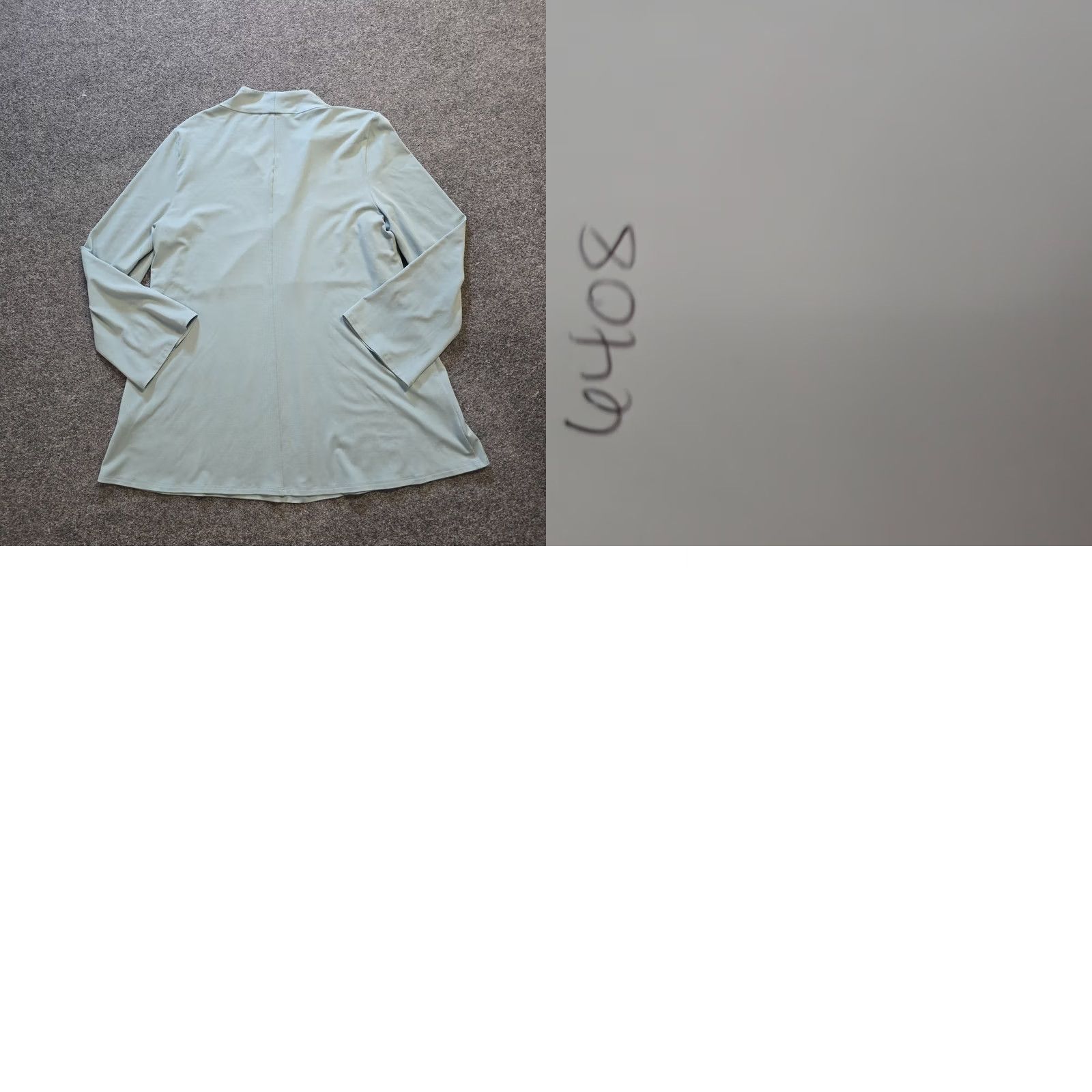 Eileen Fisher Eileen Fisher Top Womens Size Small Green Tunic Long Sleeve V-Neck Casual Basic Shirt Size S / US 4 / IT 40 - 8 Thumbnail