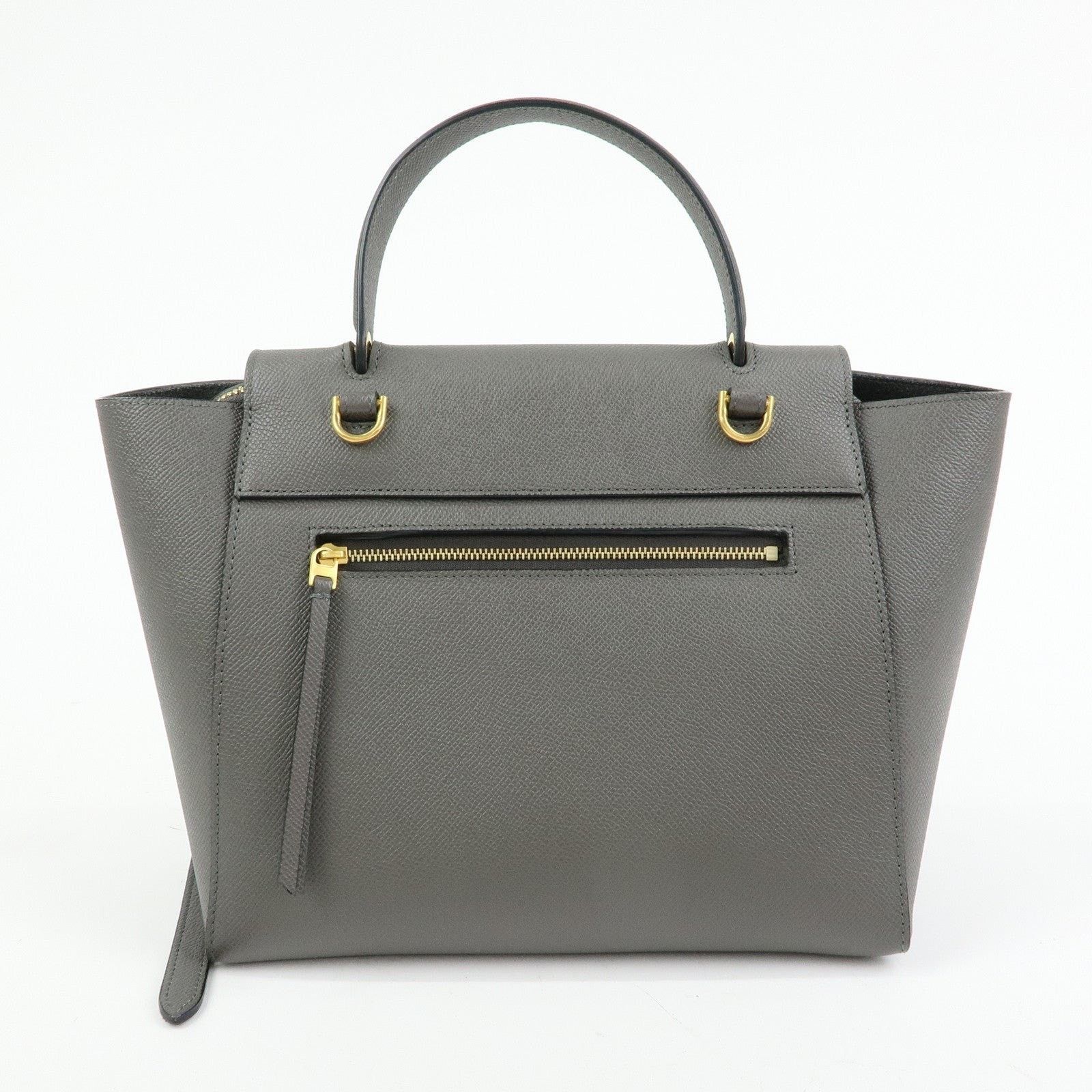 Celine Celine Micro Belt Bag Calfskin Top Handle Gray Size ONE SIZE - 2 Thumbnail