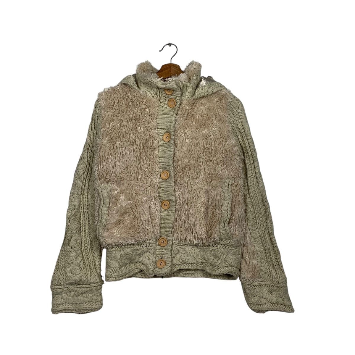 Japanese Brand Beni Meeni California Faux Fur Jacket Size S / US 4 / IT 40 - 1 Thumbnail