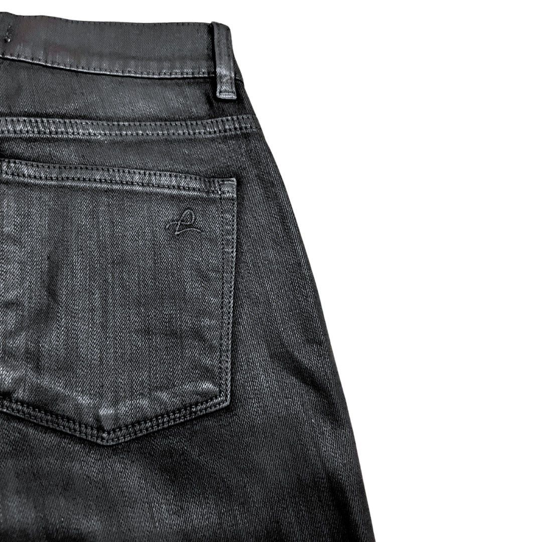 DL1961 Never Worn Straight Leg Brushed Black Jeans Size 24" / US 00 / IT 34 - 4 Thumbnail