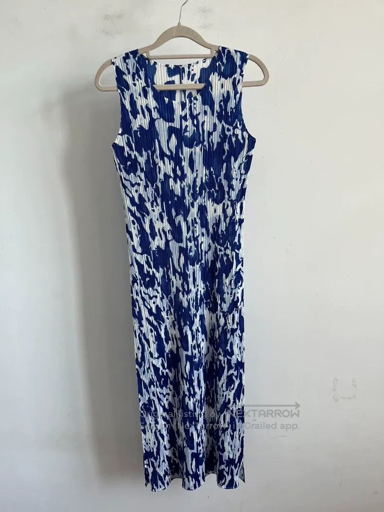 Issey Miyake Issey Miyake Blue Dress Size L / US 10 / IT 46 - 1 Thumbnail
