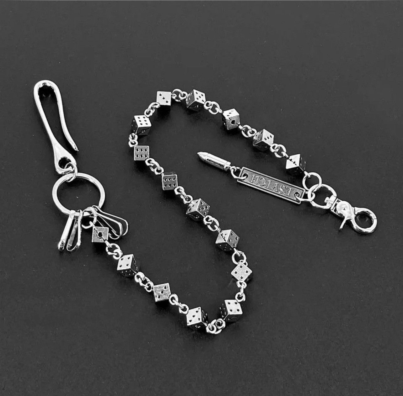 Jewelry Dancing Dice Wallet Chain Size ONE SIZE - 1 Thumbnail