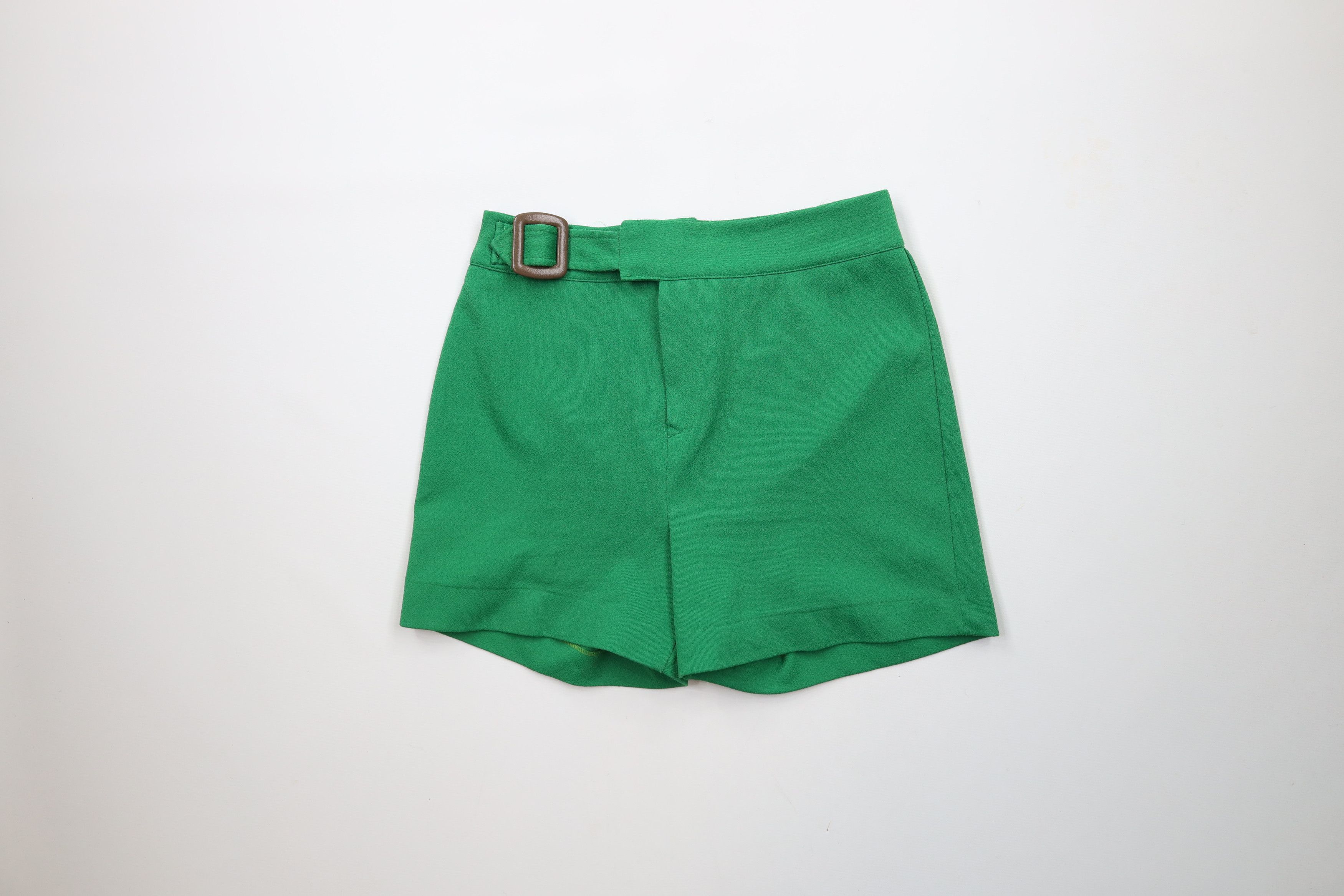 Vintage Vintage 60s 70s Streetwear Buckle Above Knee Shorts USA Size 30" / US 8 / IT 44 - 1 Thumbnail