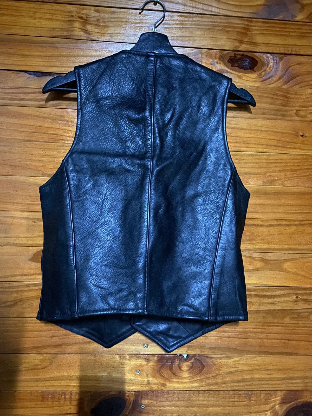 Vanson Leathers Vanson Leathers Black Leather Vest – Made in USA - Classic Size US S / EU 44-46 / 1 - 14 Thumbnail
