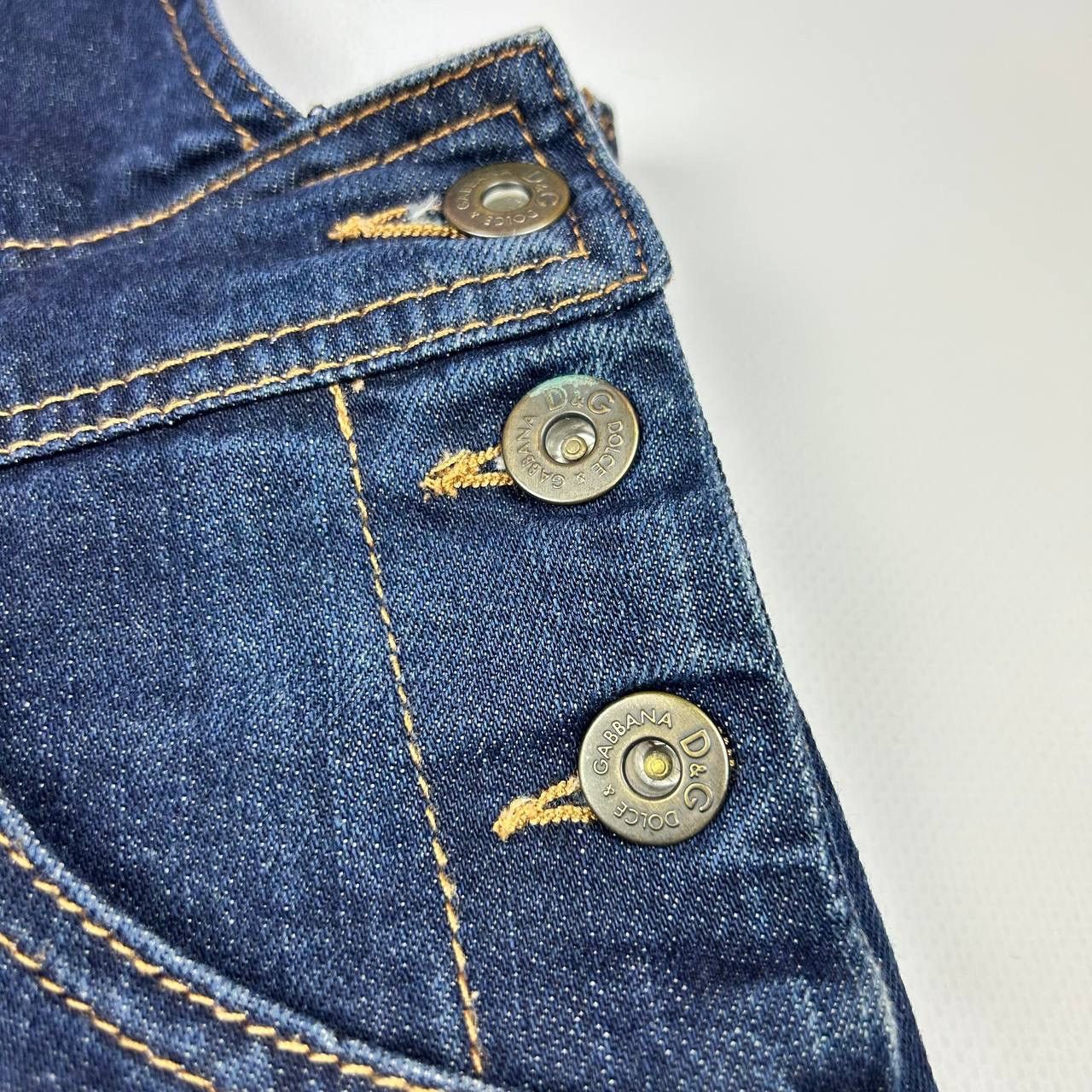 Dolce & Gabbana VINTAGE DOLCE & GABBANA DENIM OVERALLS SUIT SHORTS Size 27" / US 4 / IT 40 - 2 Thumbnail