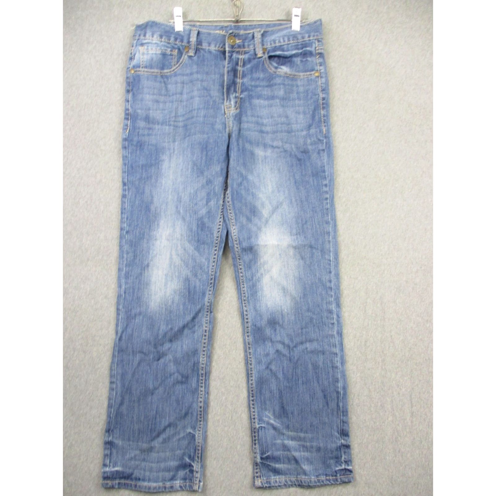 Cody James Cody James Jeans Mens 33x32 Blue Dryden Straight Leg Denim Stretch Classic Style Mens Jeans Blue Straight Leg Cotton Spandex Cowboy 90s? Size US 33 - 2 Thumbnail