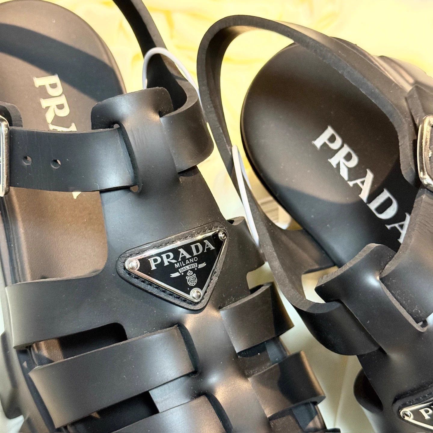 Prada Prada Monolith Ankle Strap Sandal 38 New nh5728 Size US 7.5 / IT 37.5 - 8 Thumbnail