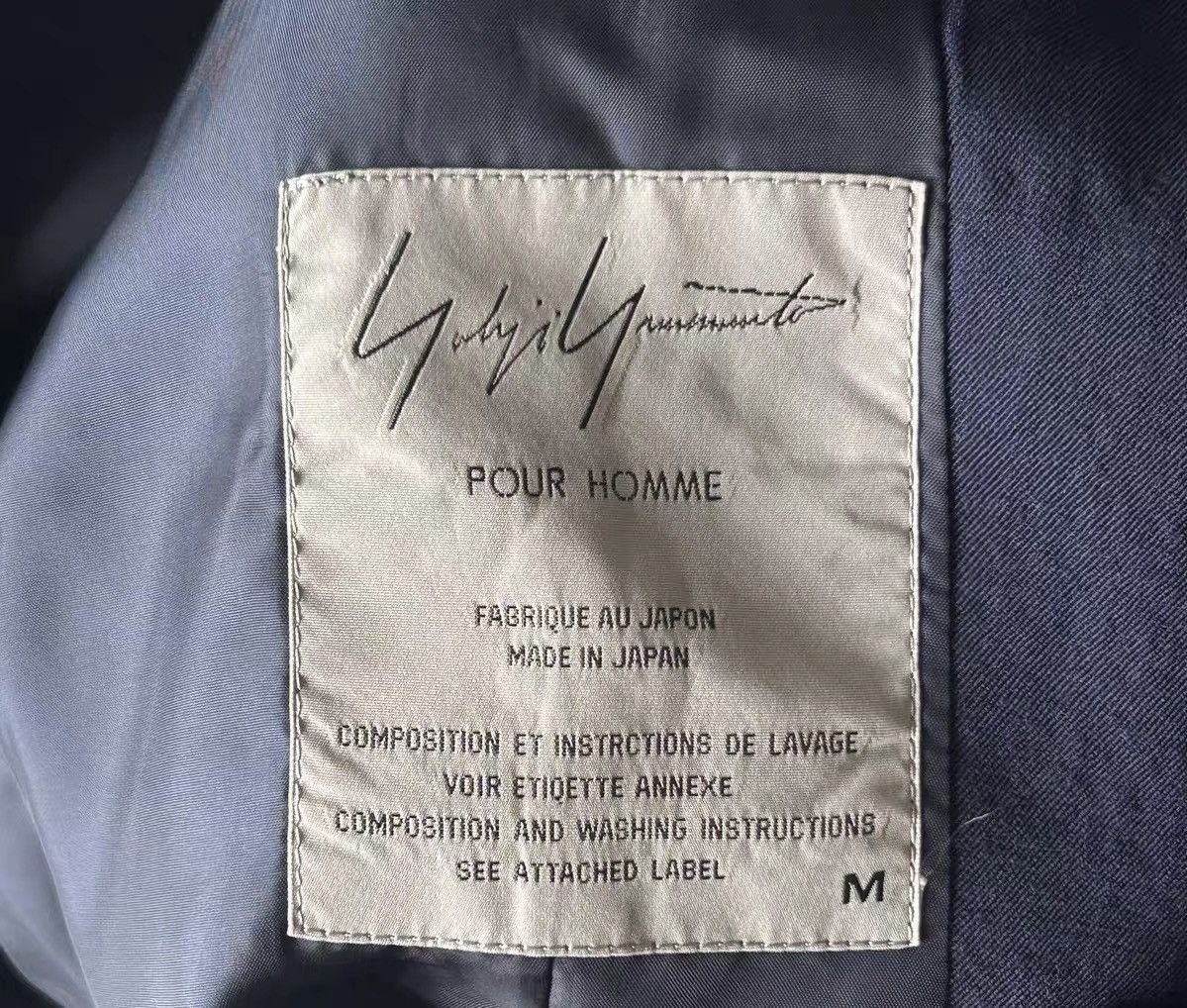 Yohji Yamamoto Yohji Yamamoto 93SS Hidden Pocket Double-Breasted Blazer Size 40R - 6 Thumbnail