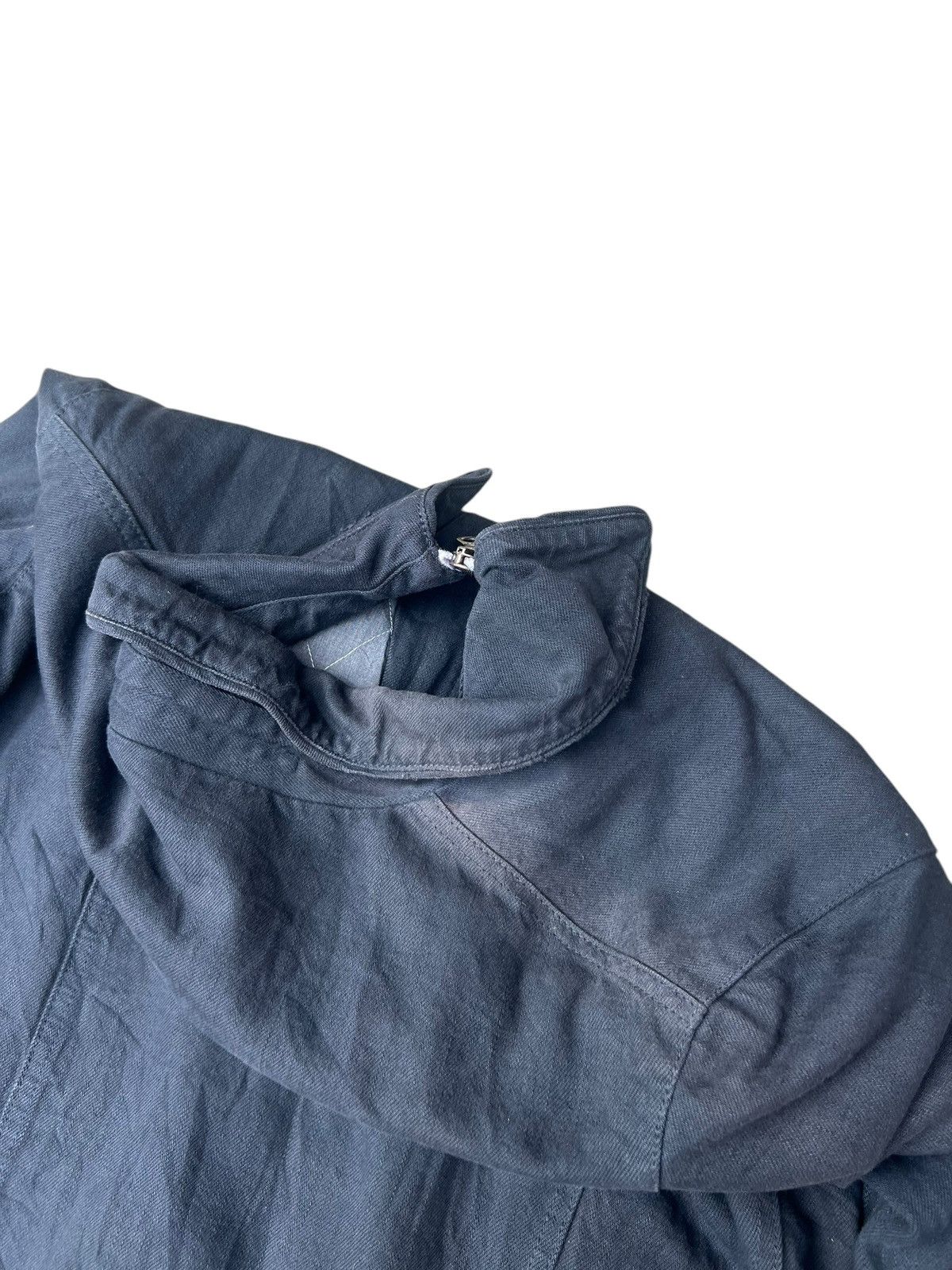 Japanese Brand PARANOID Japan RiRi Zip Quilted Lined Trucker Denim Jacket Size US M / EU 48-50 / 2 - 24 Thumbnail