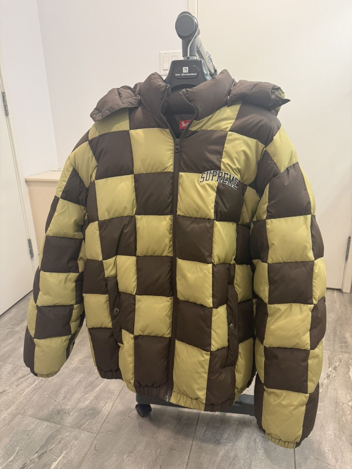 Supreme Supreme Checkerboard Puffy Jacket Size US XL / EU 56 / 4 - 8 Thumbnail