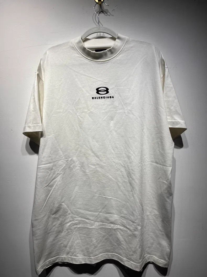 Balenciaga Front and Back Patchwork Inverted Ski Jersey Sh