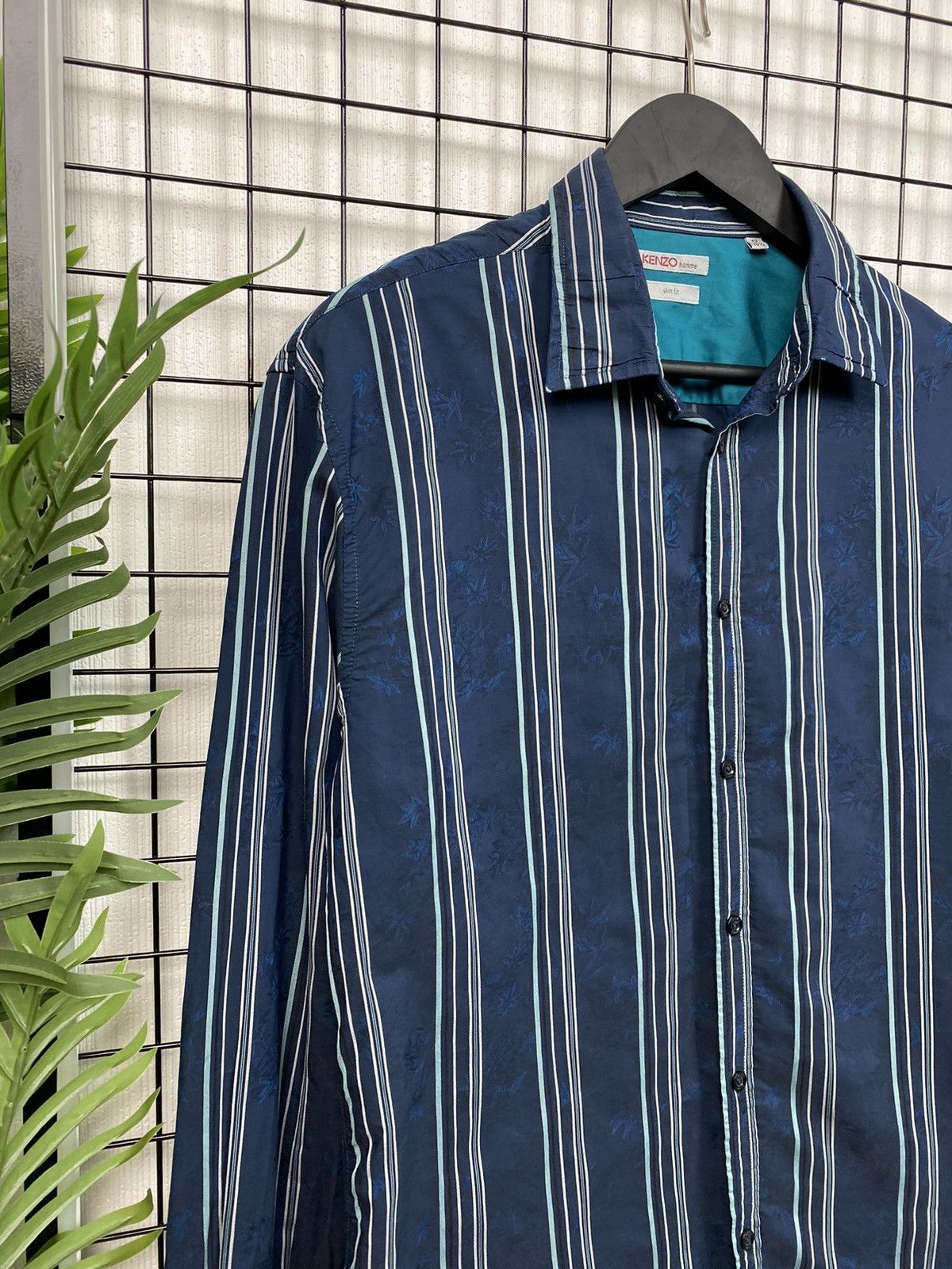 Kenzo Kenzo striped floral shirt blue Size 42/16 L Size US L / EU 52-54 / 3 - 5 Thumbnail