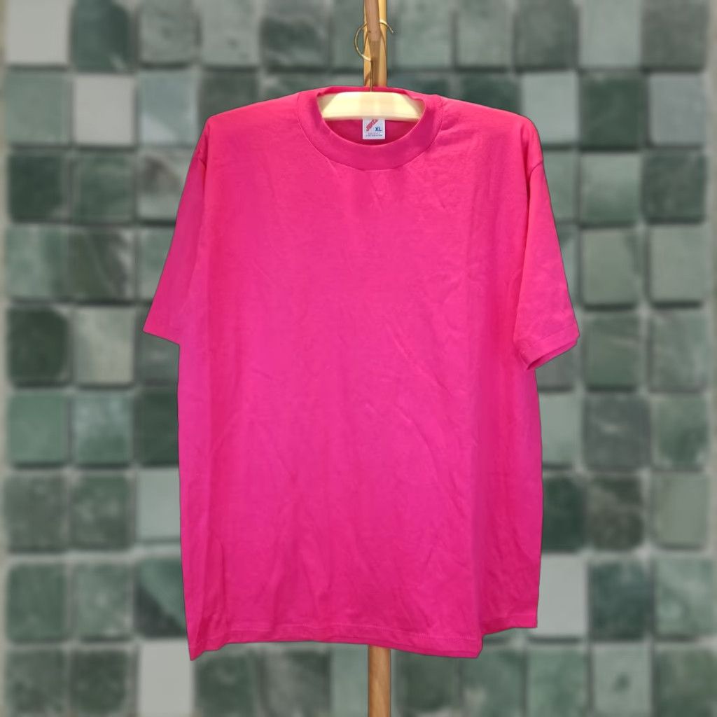 Jerzees VINTAGE 90' HOT PINK JERZEES SINGLE STITCH THIN 50/50 T-SHIRT SZ XLARGE Size US XL / EU 56 / 4 - 1 Thumbnail