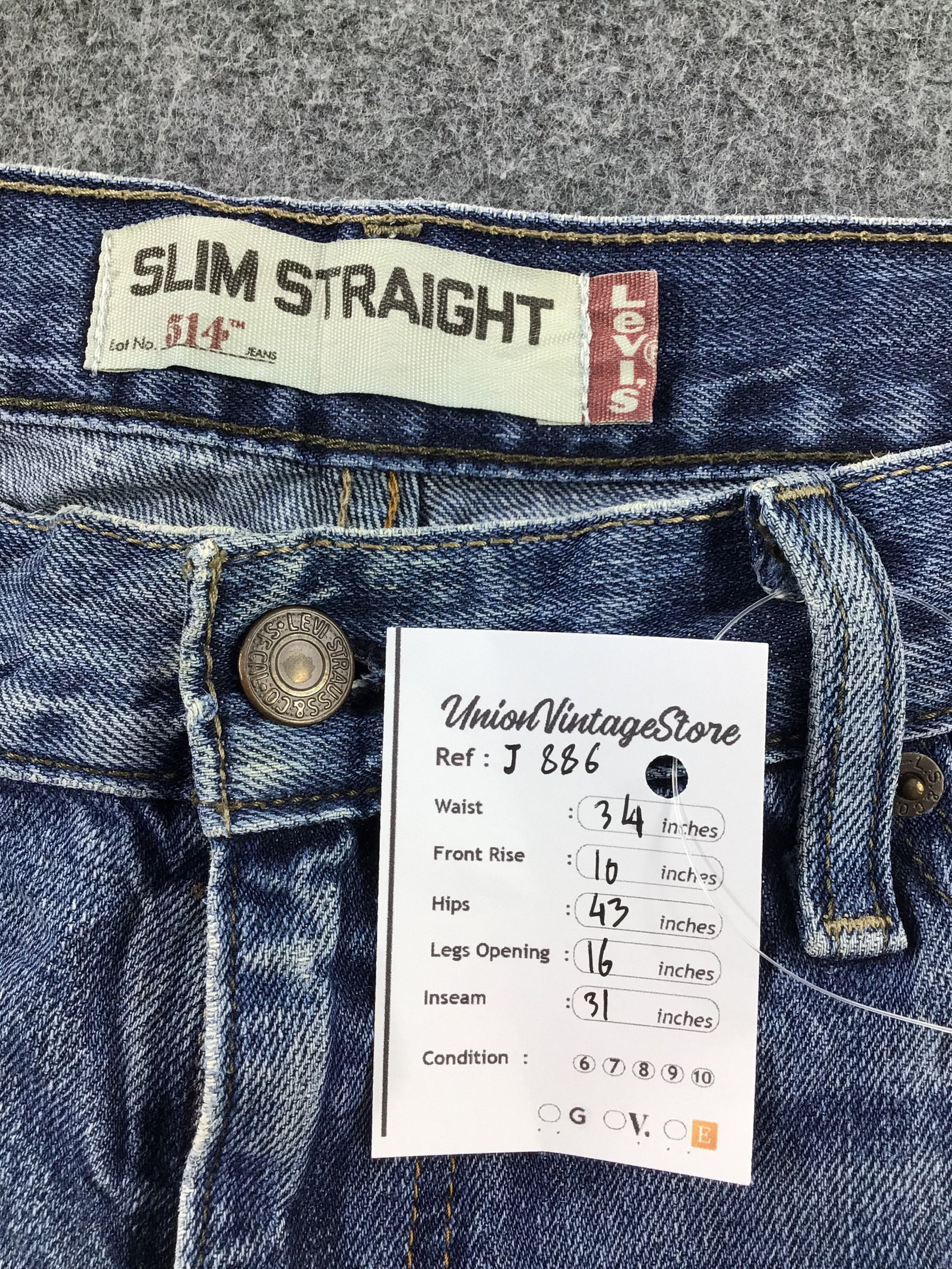 Levi's Vintage Levis 514 Jeans-J886 Size US 34 / EU 50 - 12 Thumbnail