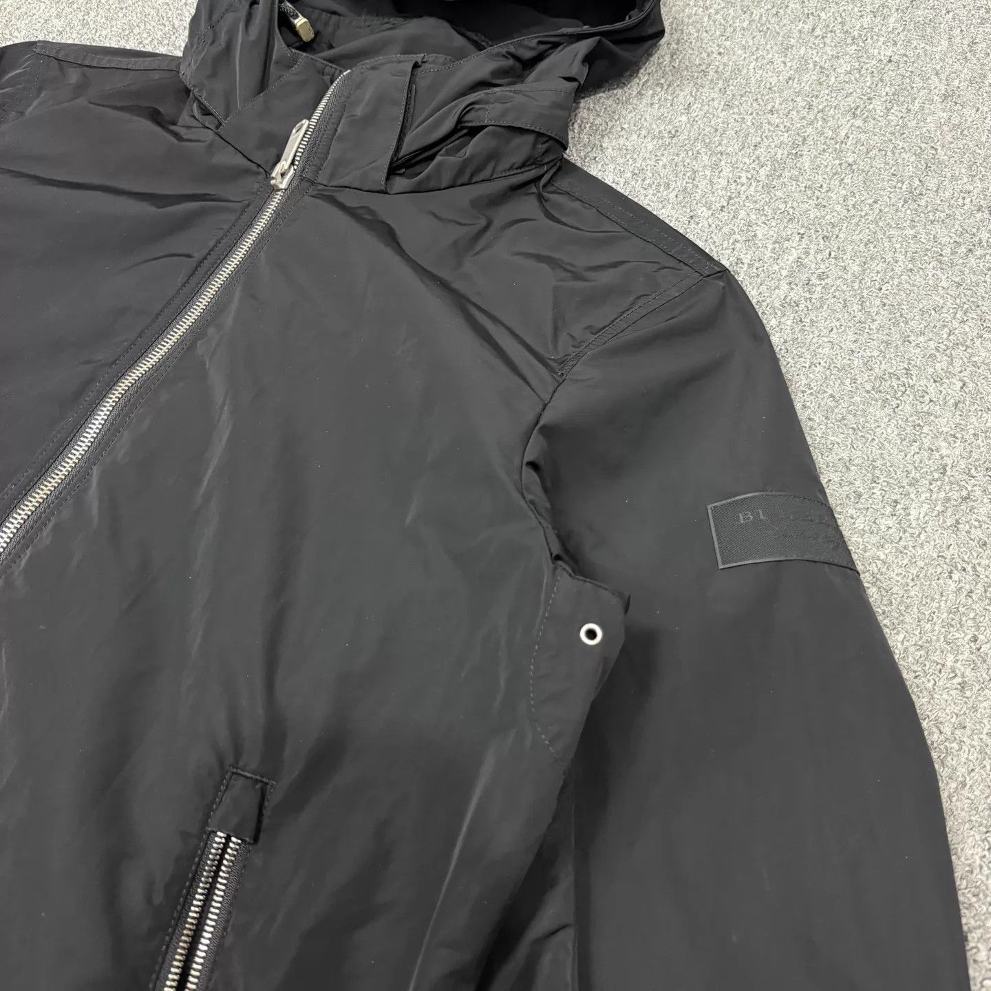 Burberry Burberry Black Nylon Arm Logo Jacket 52 99New Size US L / EU 52-54 / 3 - 3 Thumbnail