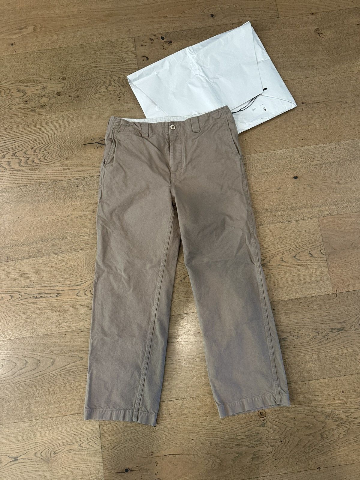 Visvim Visvim Wide Chino Pants Beige 3 Size US 34 / EU 50 - 1 Thumbnail