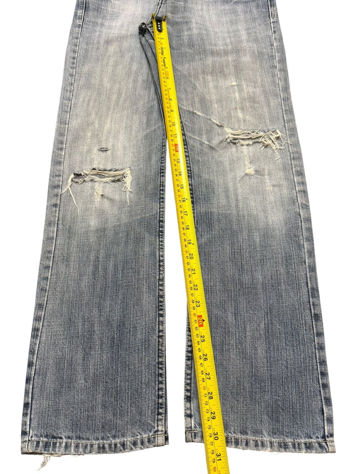 If Six Was Nine Vintage Japanese Brand Faded Wash Clawmark Distressed Loose Size US 32 / EU 48 - 12 Thumbnail