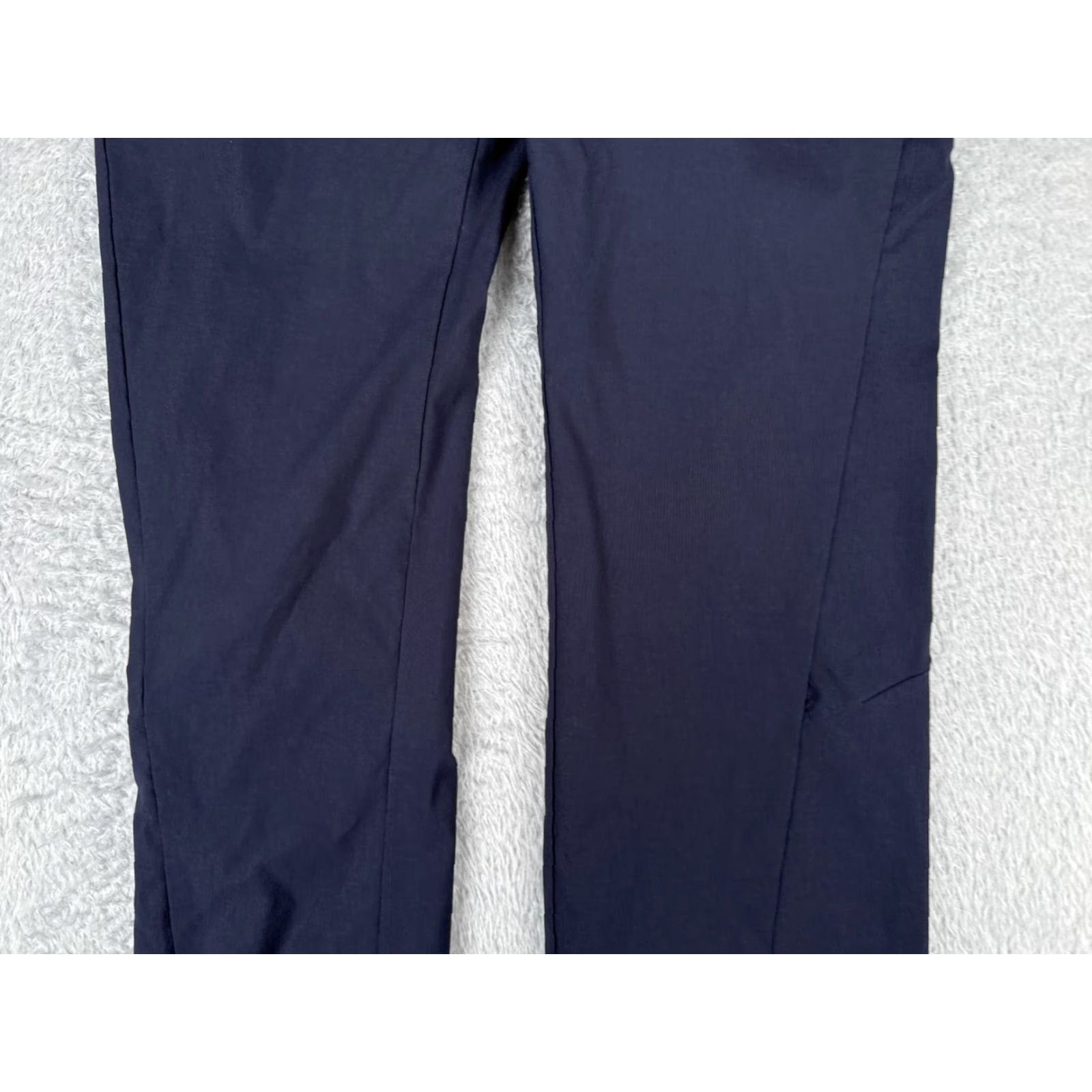 Athleta Athleta Pants Womens 10 Blue Flare Bootcut Nylon Blend Low Zip Pockets 32x34 Shoes? Size 32" / US 10 / IT 46 - 3 Thumbnail