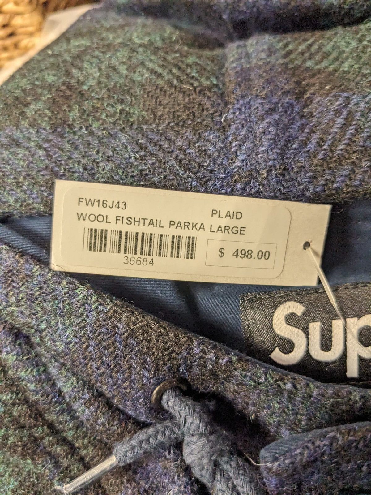 Supreme FW16 SUPREME WOOL FISHTAIL PARKA JACKET Size US L / EU 52-54 / 3 - 8 Thumbnail