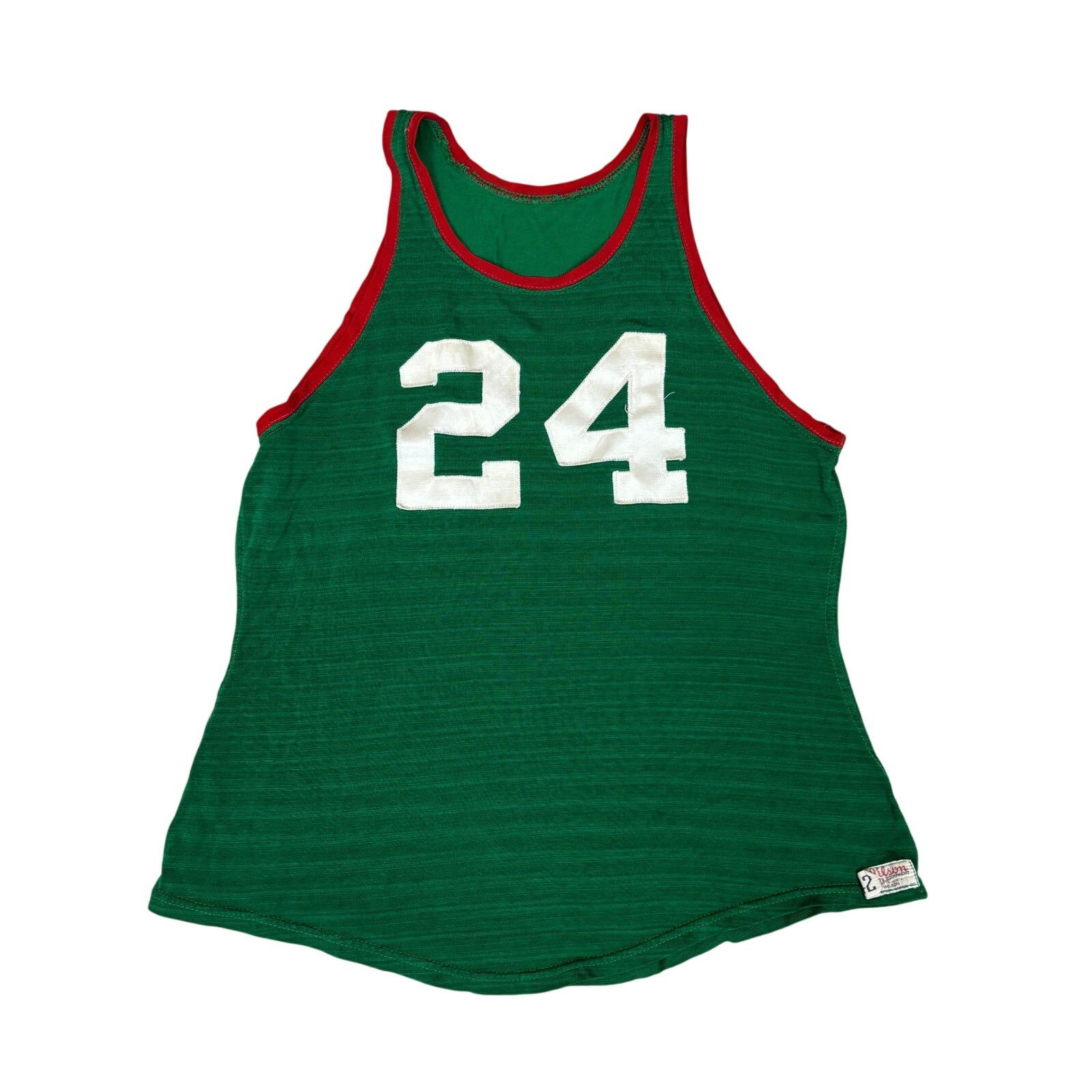 Vintage True Vintage 40s 50s Wilson #24 Basketball Jersey Men's 42 Size US XS / EU 42 / 0 - 1 Thumbnail