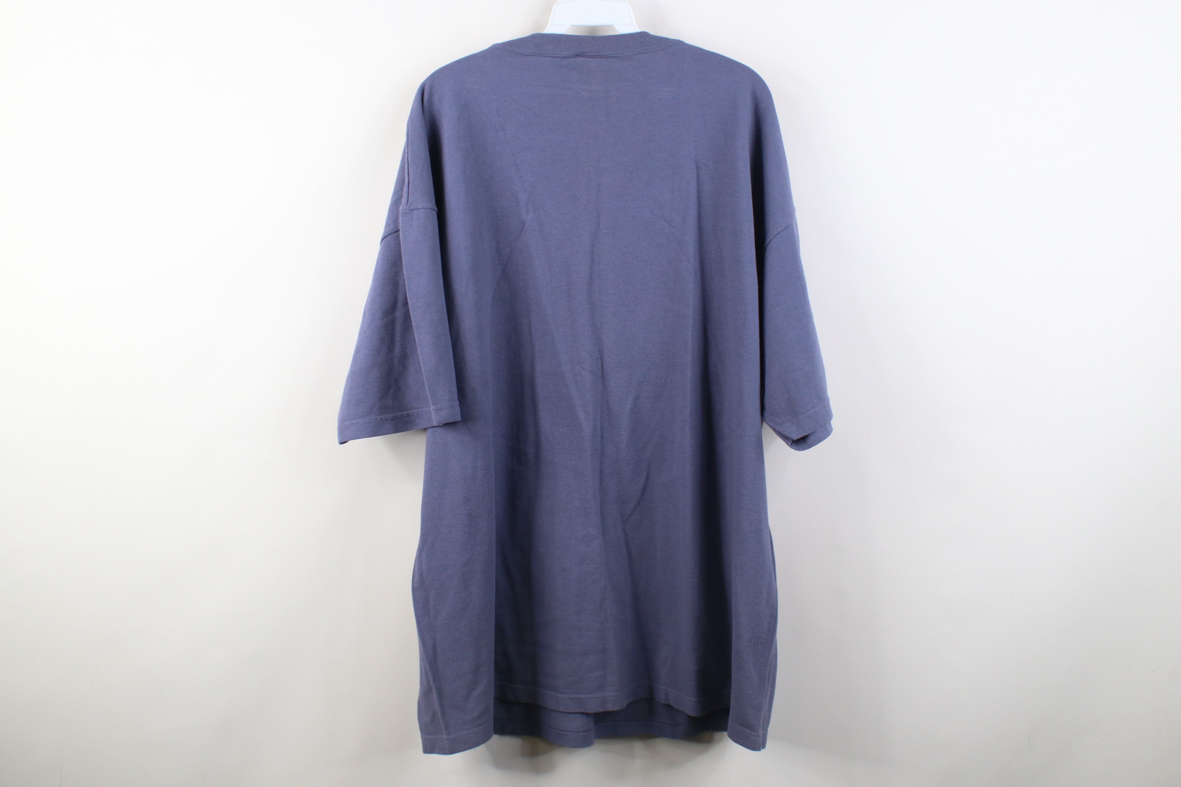 Vintage Vintage 90s Streetwear Baggy Pique Cotton T-Shirt Purple USA Size US XXL / EU 58 / 5 - 10 Thumbnail