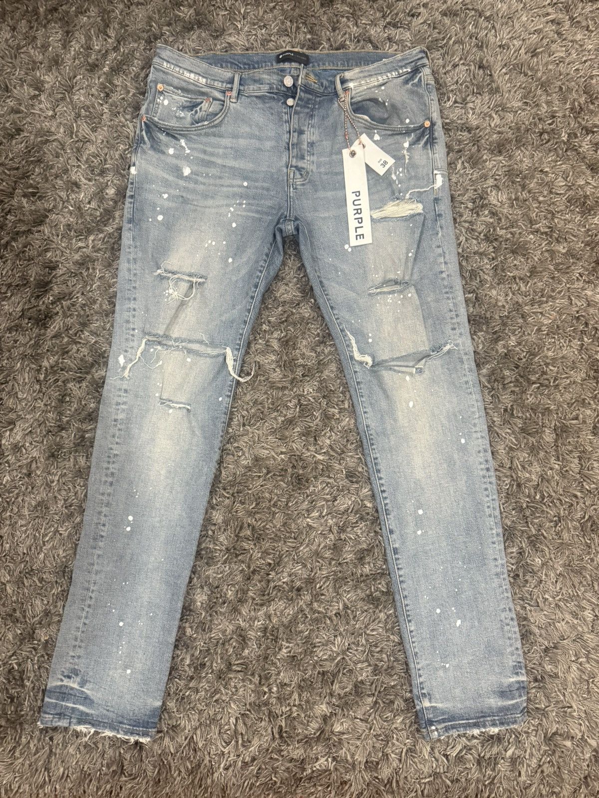 Purple Brand ripped purple jeans | Grailed