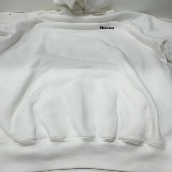 Balenciaga Balenciaga Logo Cotton Hoodie for Women 0079-2507 Size M / US 6-8 / IT 42-44 - 2 Thumbnail