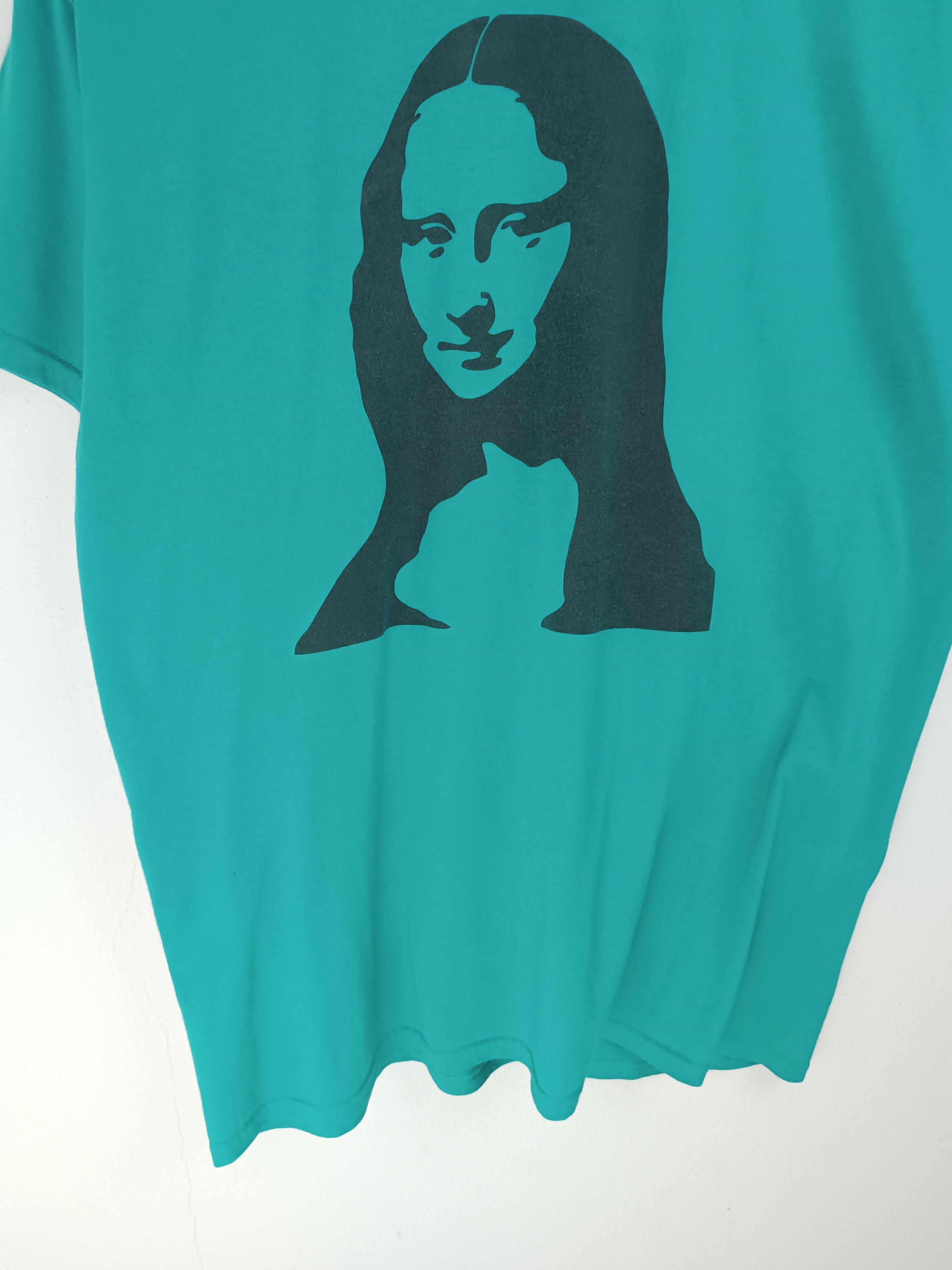 Vintage VINTAGE FADED MONALISA WISDOM ADULTS HUMOR TEE Size US L / EU 52-54 / 3 - 5 Thumbnail