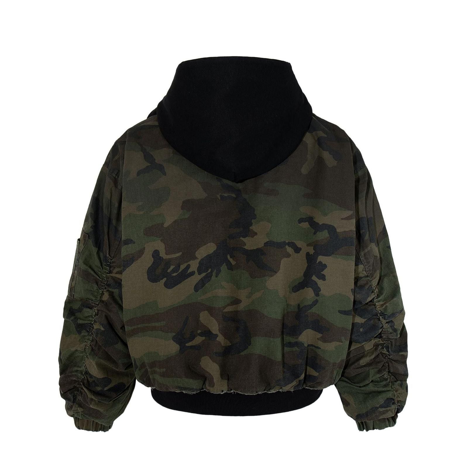 Japanese Brand Fireman Clasp Camo Hooded Padded Bomber Jacket Size US M / EU 48-50 / 2 - 3 Thumbnail