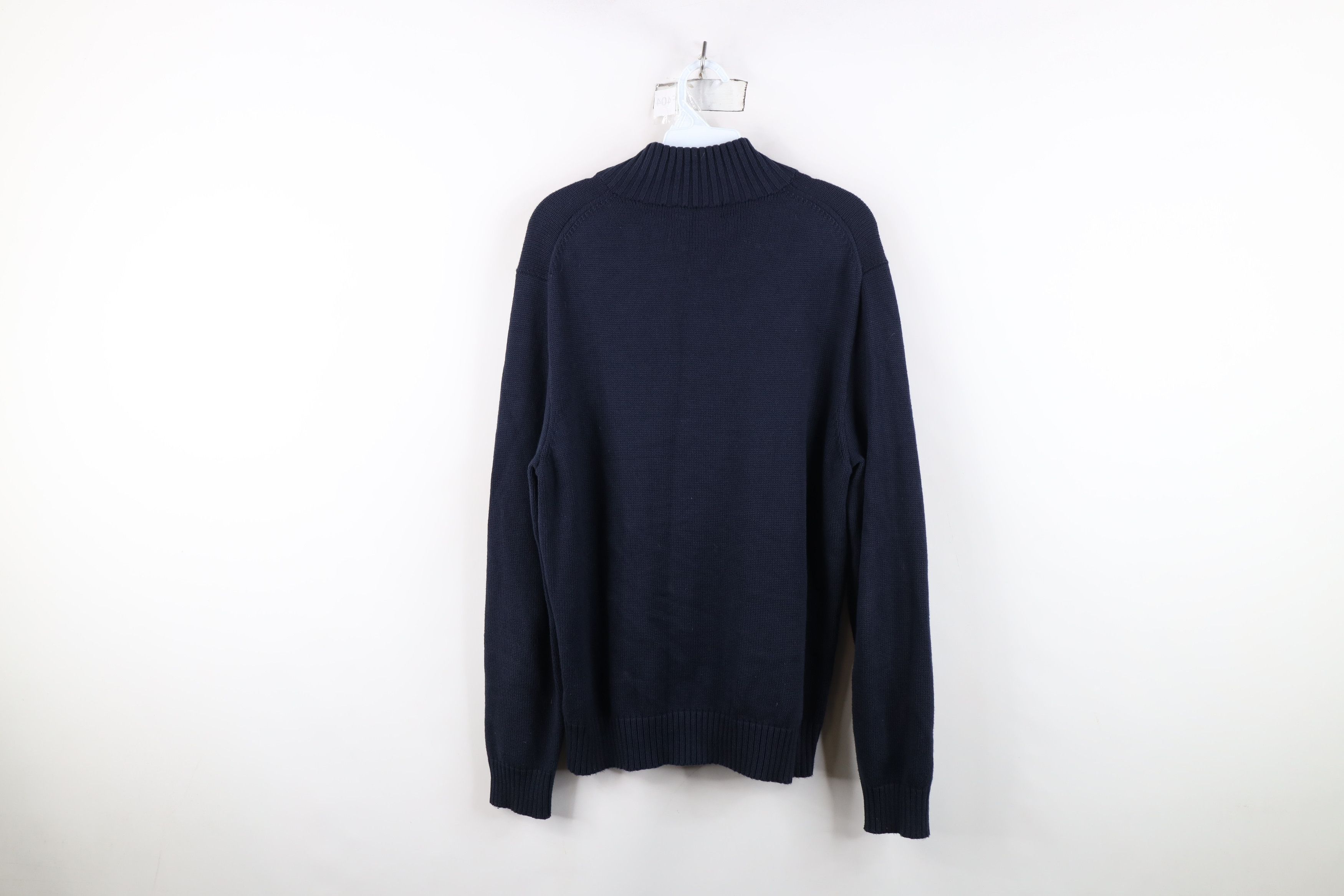 Ralph Lauren Vintage Ralph Lauren Knit Half Zip Pullover Sweater Blue Size US L / EU 52-54 / 3 - 11 Thumbnail