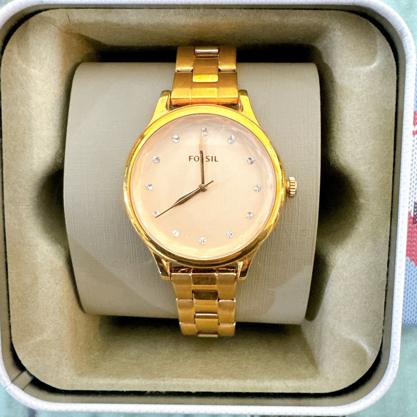 Fossil Fossil BQ3321 Laney Three-Hand Rose-Gold Stainless Steel Size ONE SIZE - 1 Thumbnail