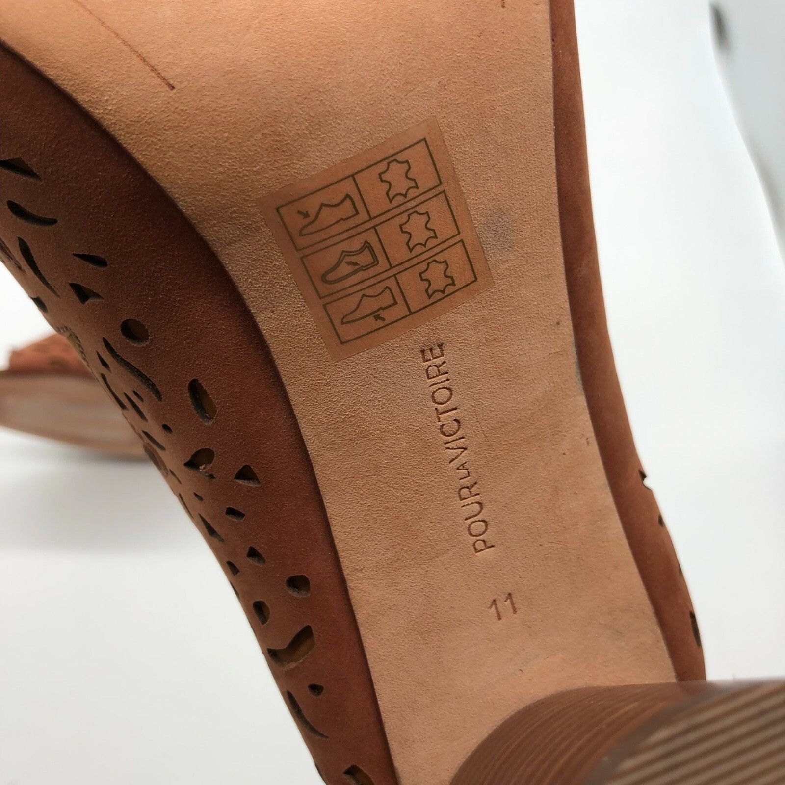 Other Pour La Victoire Womens Sandals Mules Slip On Open Toe Suede Size US 11 / IT 41 - 6 Thumbnail