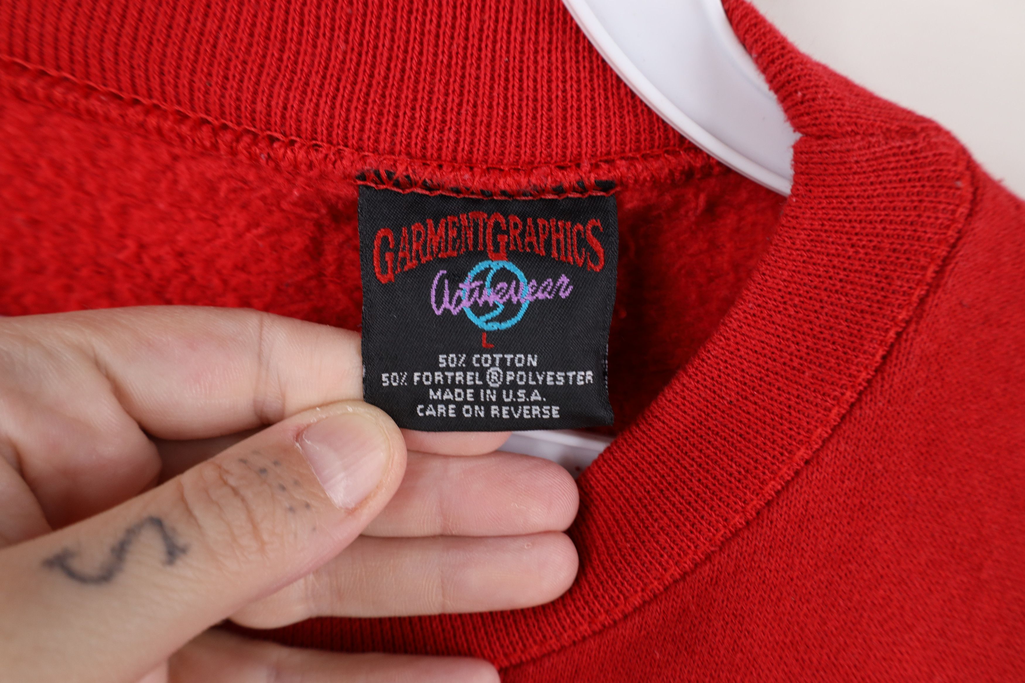 Vintage Vintage 90s Streetwear Christmas Ohio Sweatshirt USA Red Size L / US 10 / IT 46 - 8 Thumbnail