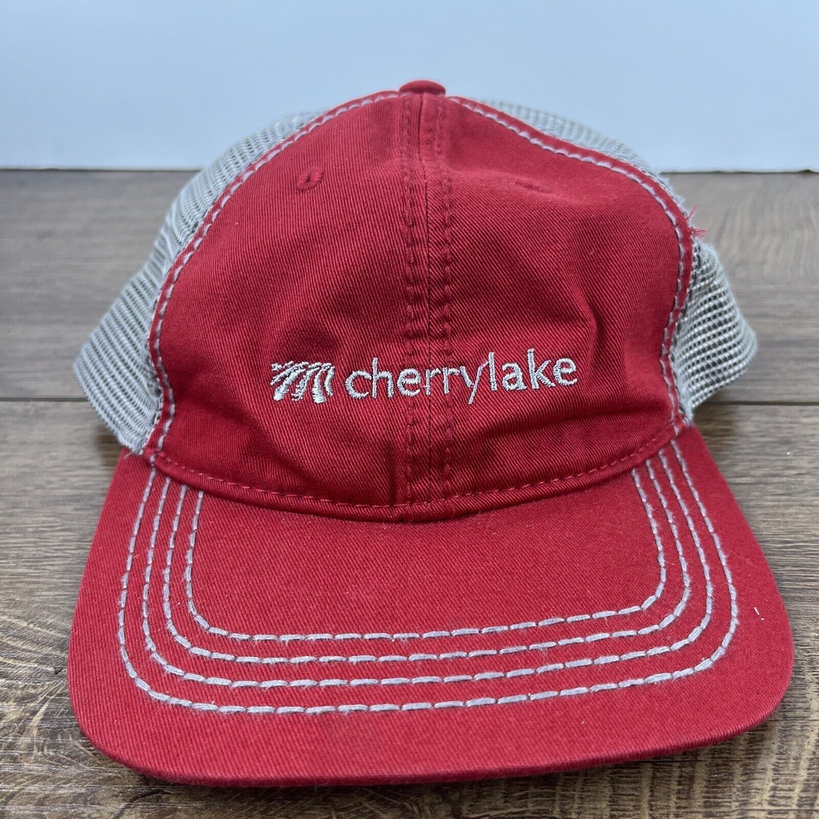 Other Cherry Lake Hat Cherry Lake Cap Adjustable Hat Red Hat Adult Size ONE SIZE - 2 Thumbnail