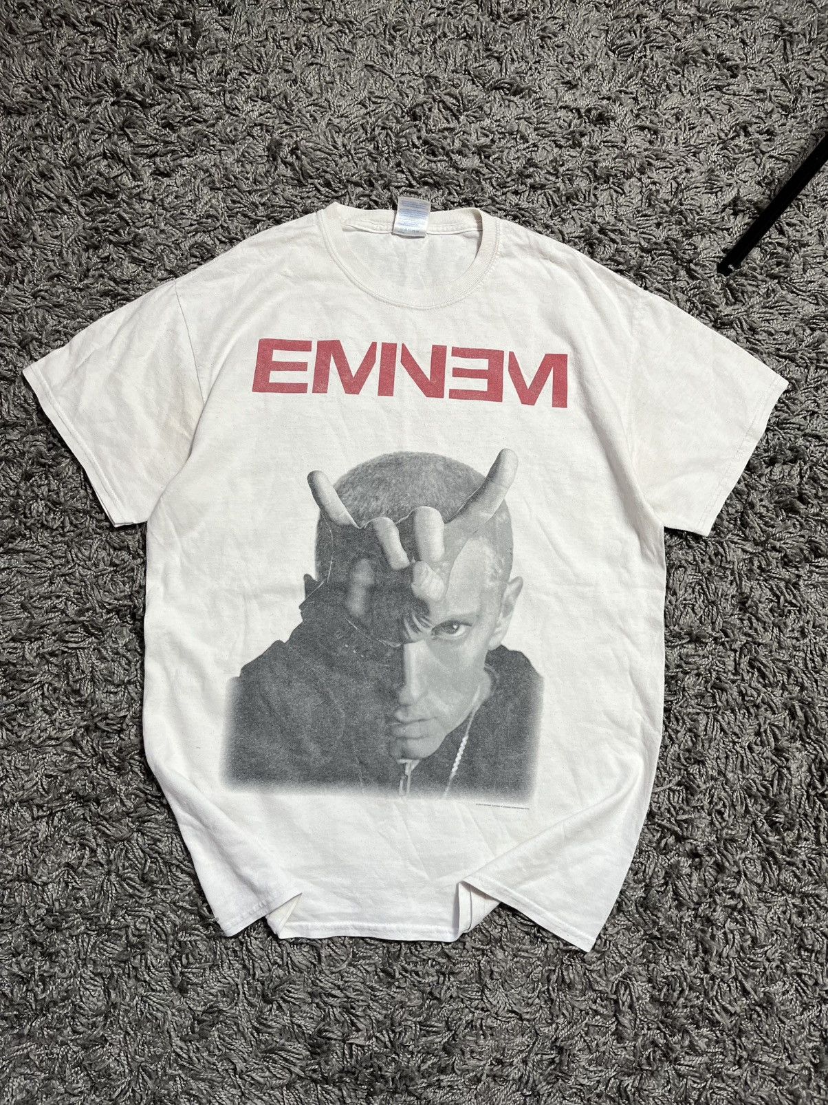 Eminem EMINEM SLIM SHADY 2014 LONDON TOUR VINTAGE FADED COTTON TEE Size US M / EU 48-50 / 2 - 1 Thumbnail