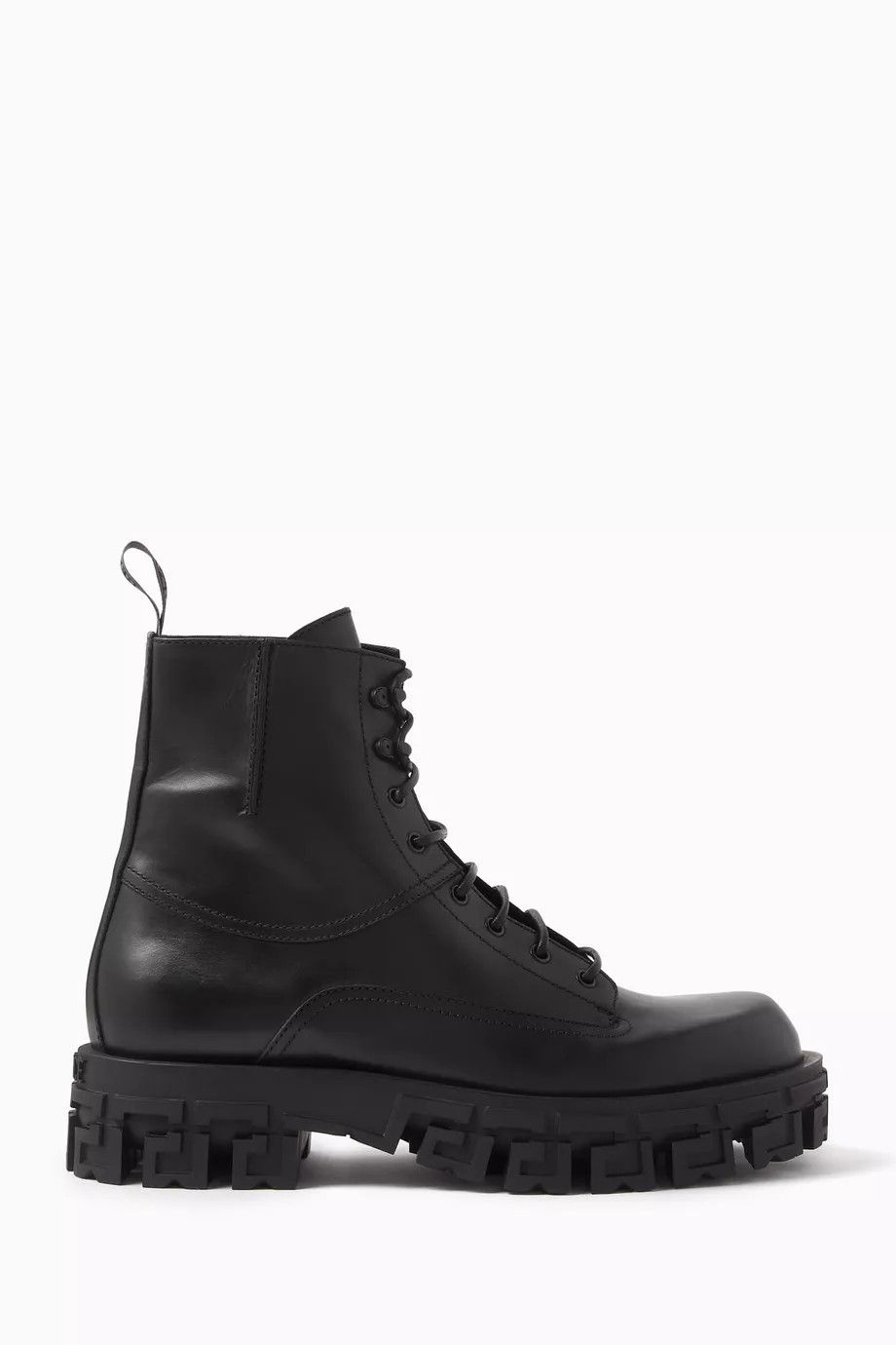 Versace o1y0425 Leather Ankle Boots in Black Size US 10 / EU 43 - 1 Thumbnail