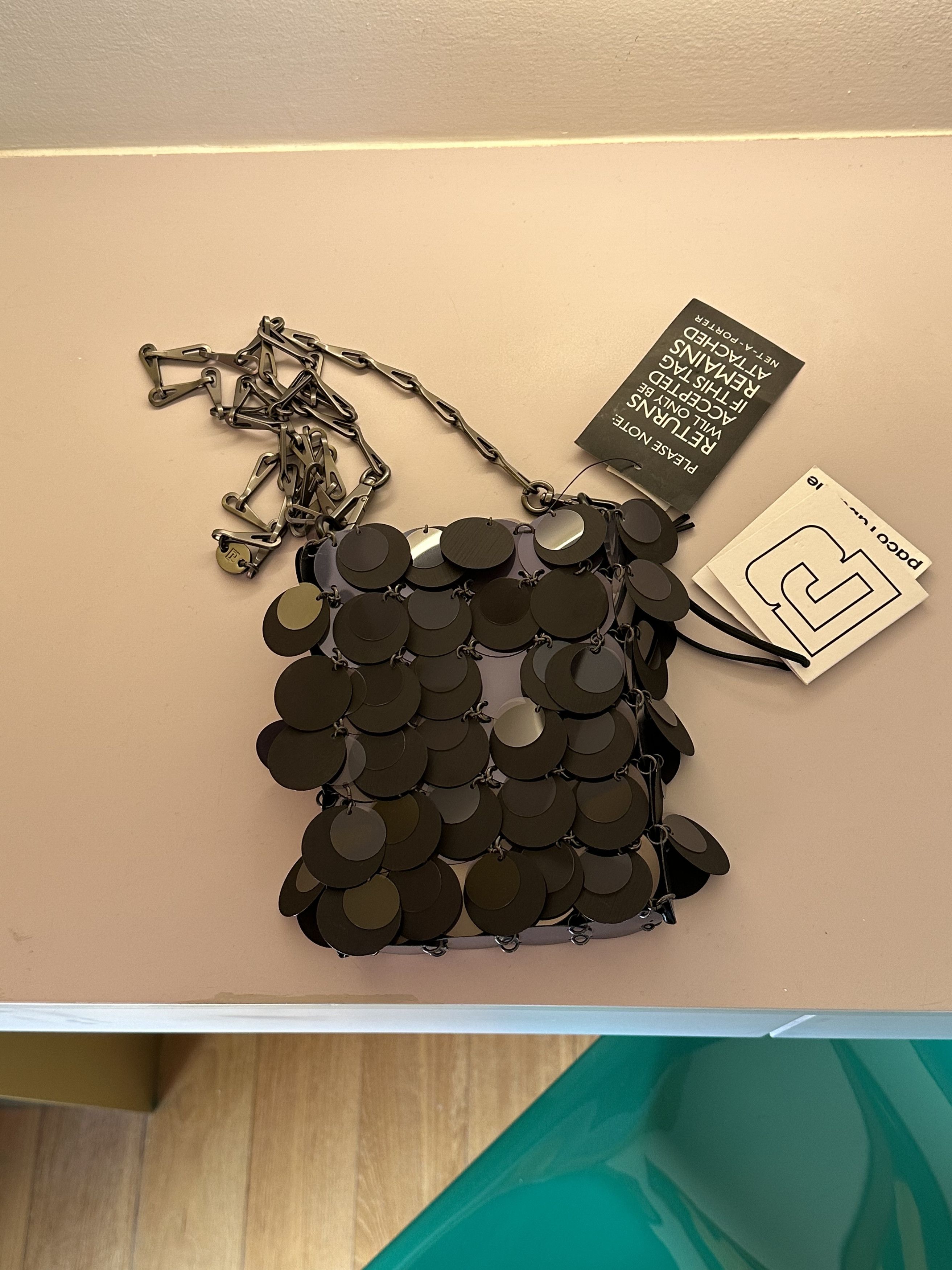 Paco Rabanne Paco Rabanne Mini Sequined Chain-link Crossbody bag Size ONE SIZE - 9 Thumbnail