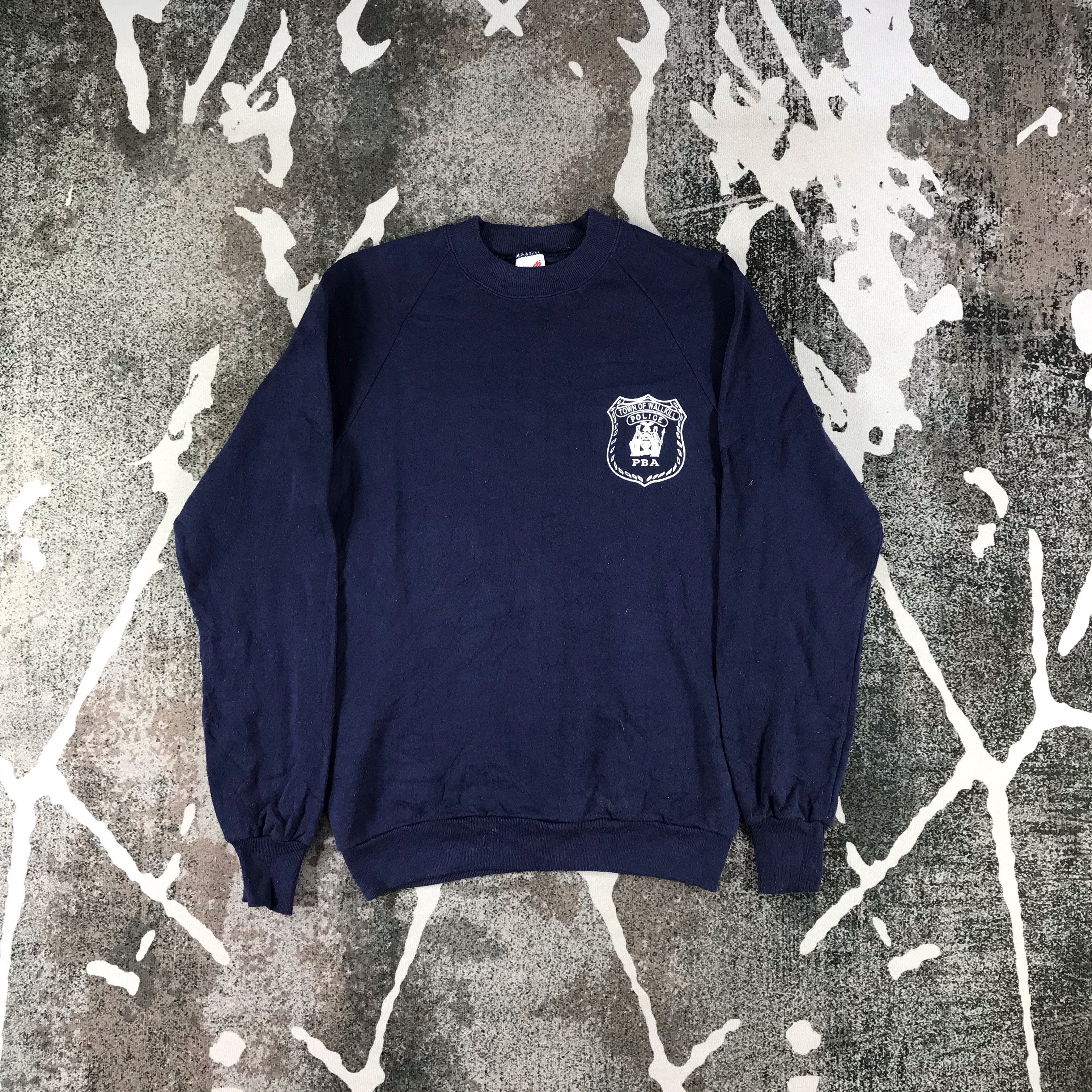 Vintage Vintage 80s PBA Police Pullover Sweatshirt F142 Size US M / EU 48-50 / 2 - 1 Thumbnail