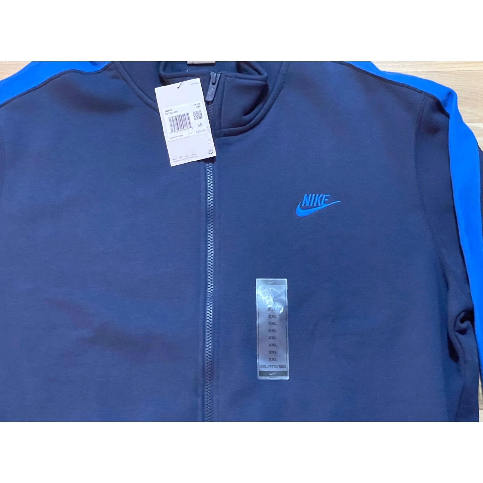 Nike Nike Full Zip Hooded Jacket Mens XXL Blue New With Tags Pockets Size XXL / US 16-18 / IT 52-54 - 2 Thumbnail