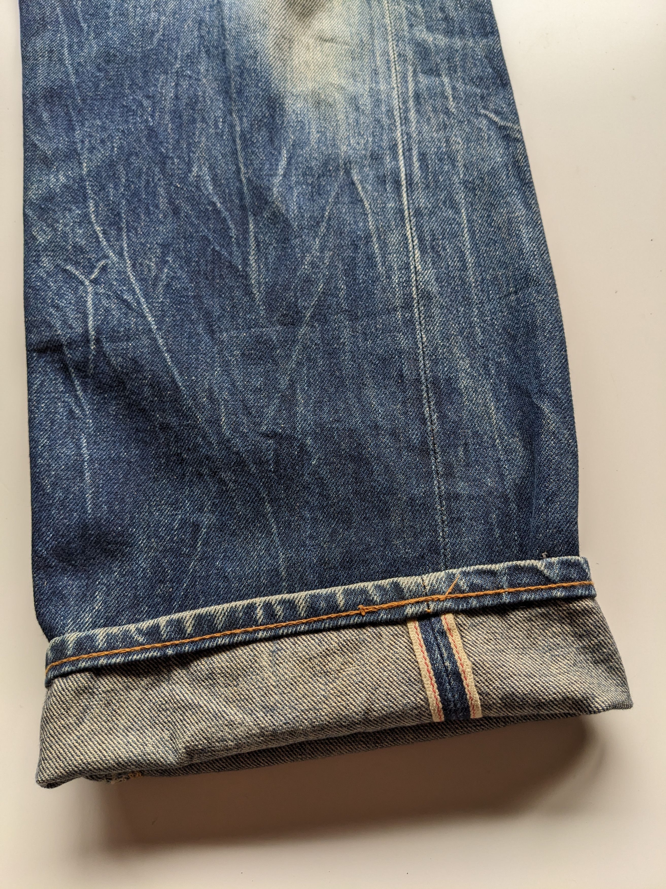 LVC × Levi's × Vintage Vintage Levi's LVC Big E selvedge distressed jeans Size US 32 / EU 48 - 7 Thumbnail
