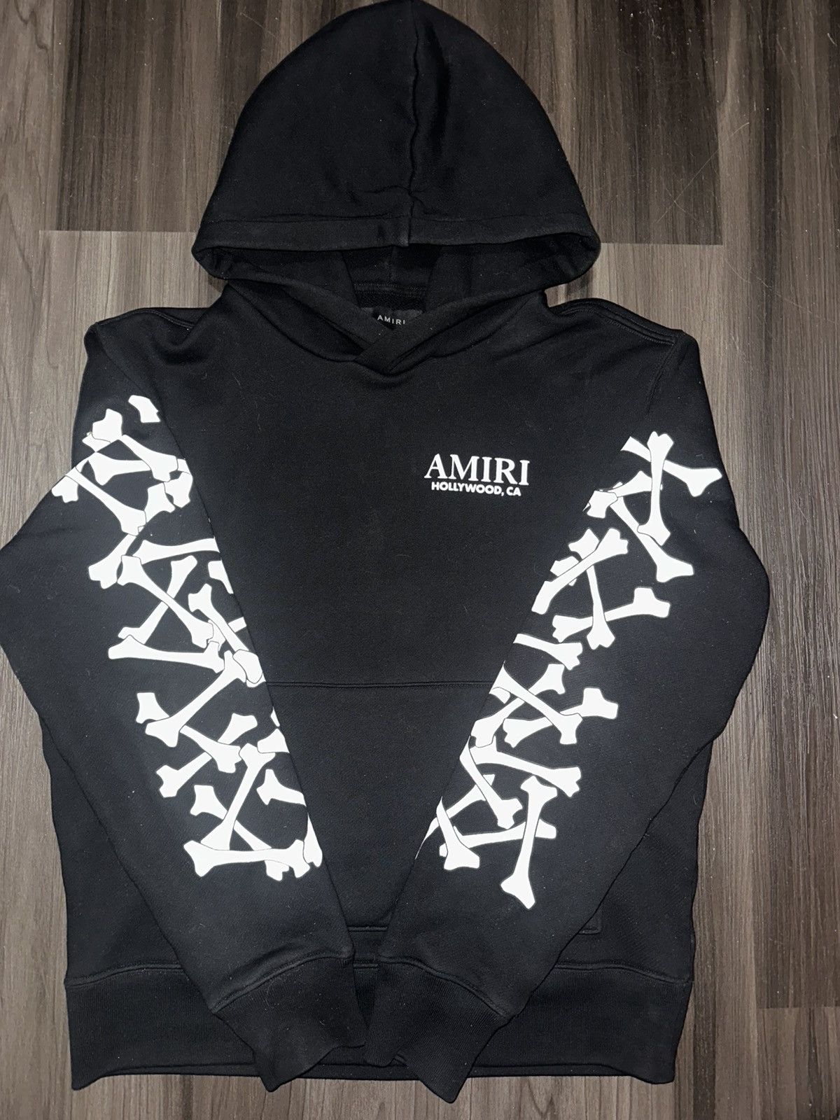 Amiri Amiri Bones Stacked Hoodie Size US S / EU 44-46 / 1 - 1 Thumbnail