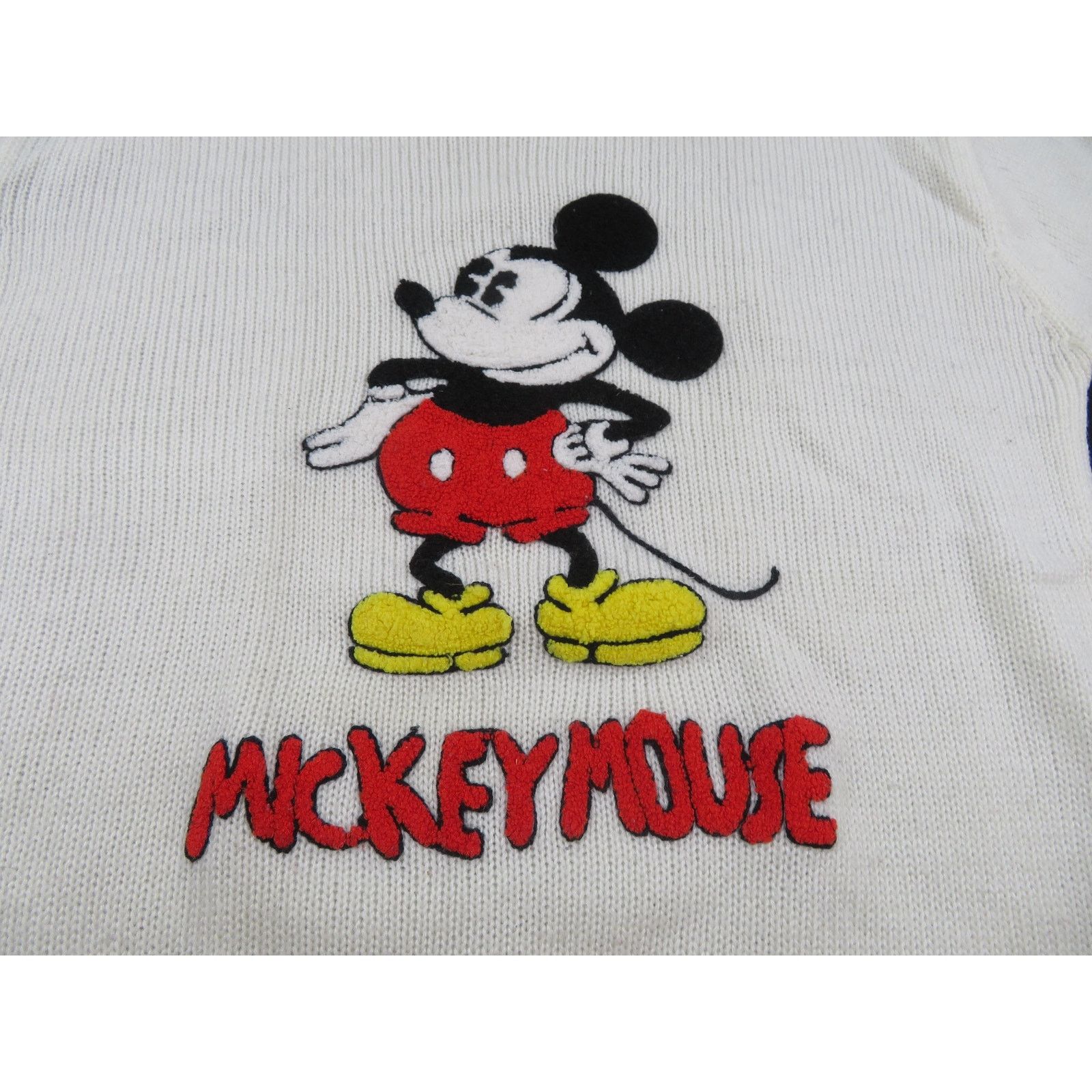 Other Mickey Mouse Sweater, Disney Character Fashions, Ivory L 80s Size US L / EU 52-54 / 3 - 2 Thumbnail