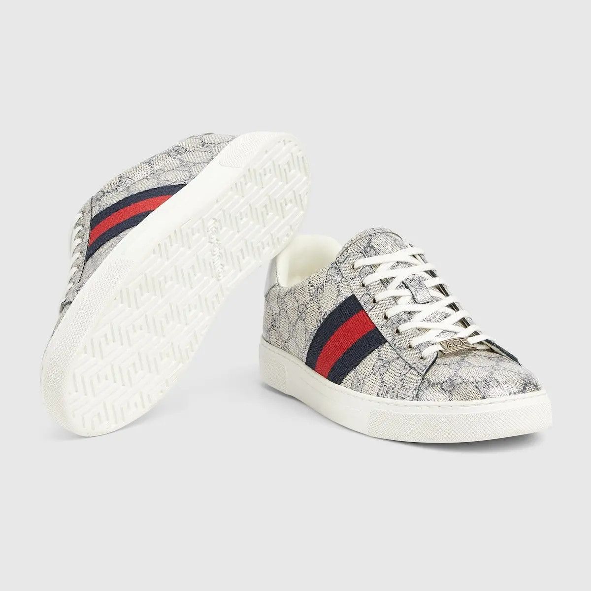 Gucci o1mt1gz1025 Men's Gucci Ace Sneakers With Web in Multicolor Size US 14 / EU 47 - 5 Thumbnail