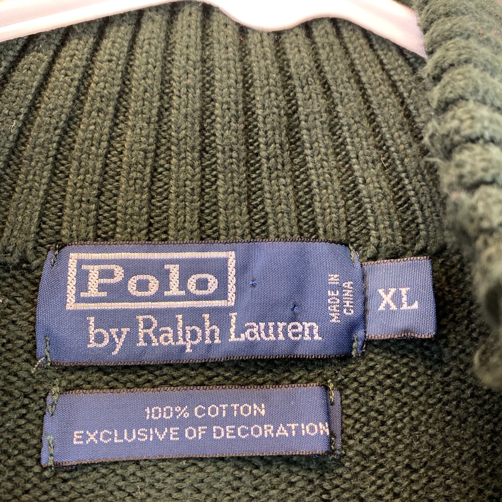 Polo Ralph Lauren Polo Ralph Lauren Men's 1/4 Zip Long Sleeve Sweater XL Green 66-11 Size US XL / EU 56 / 4 - 5 Thumbnail
