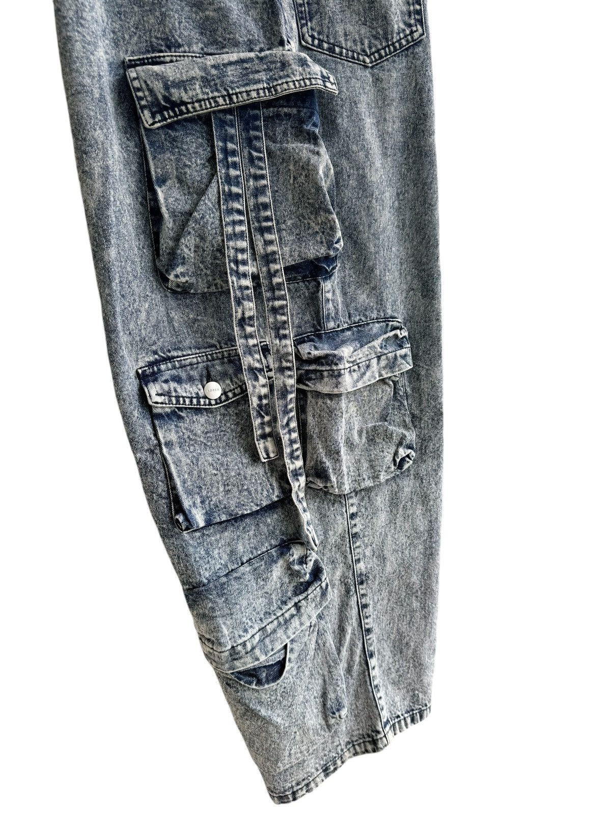 JNCO × Japanese Brand Streetwear Adrer Asid Wash baggy Multiple Pocket Jeans Size US 29 - 8 Thumbnail