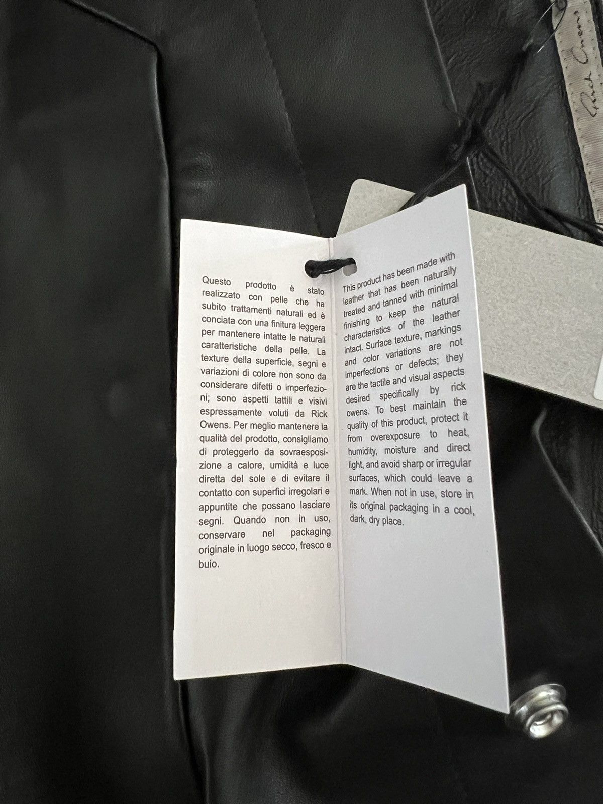 Rick Owens Rick Owens Black Faun Leather Lambskin Shirt Edfu SS23 Size US M / EU 48-50 / 2 - 13 Thumbnail