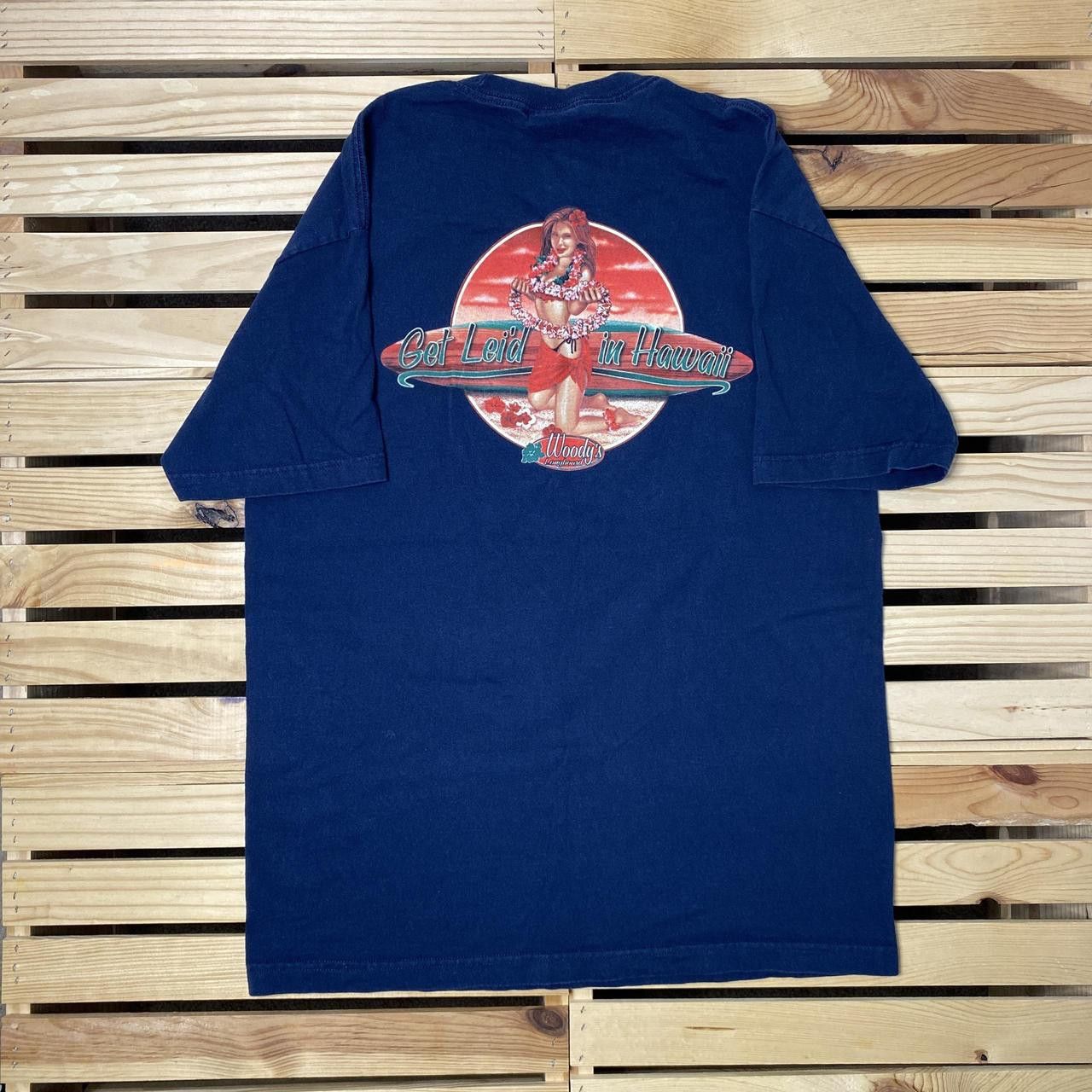 AAA Vintage Woody's Longboards Pin-Up Girl Surf Tee Size Large Size US L / EU 52-54 / 3 - 1 Thumbnail