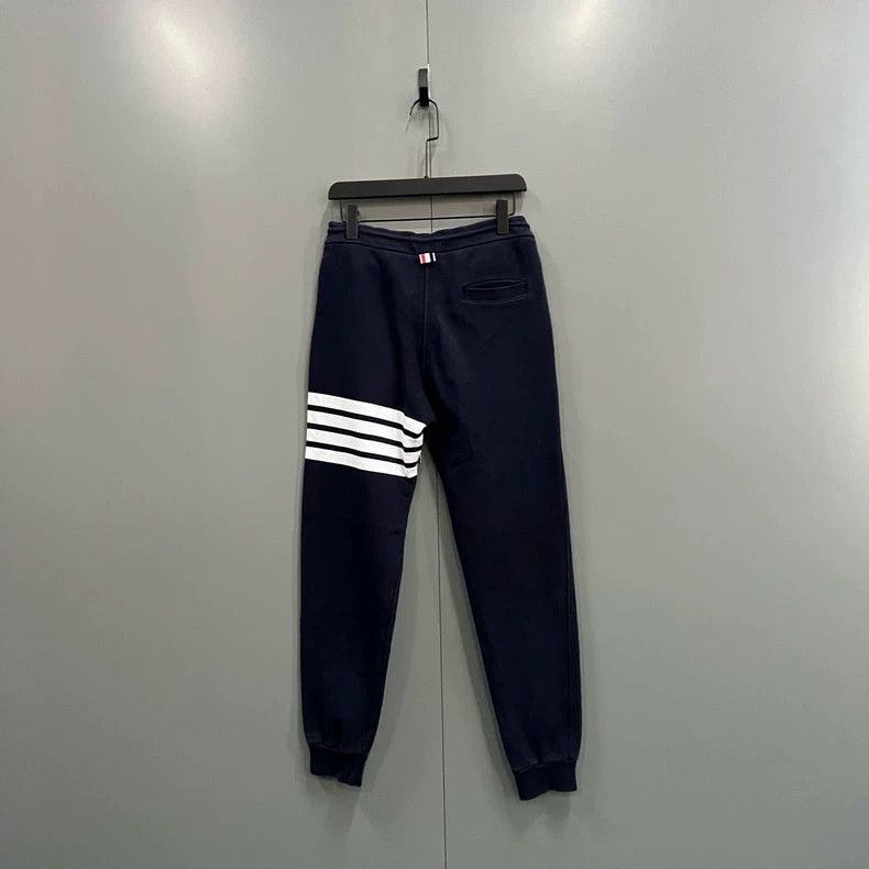 Thom Browne Thom browne Size 1 Dark blue four-striped drawstring sweat Size US 29 - 2 Thumbnail