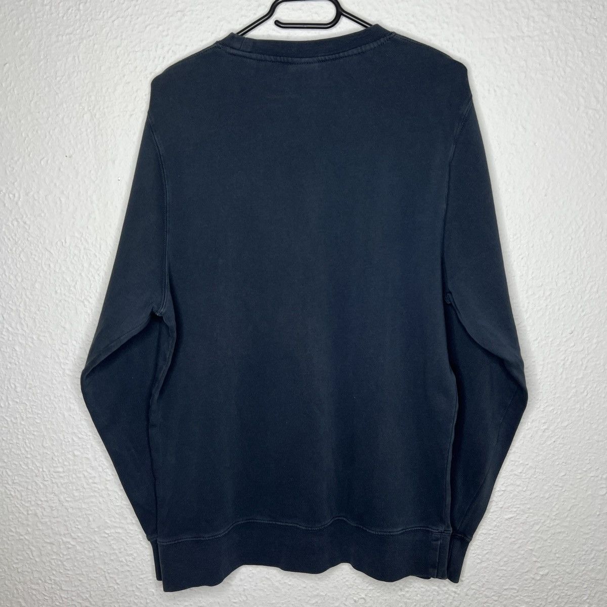 Stussy × Vintage Stussy Crewneck Pullover Sweatshirt Navy Big Logo Spellout Size US M / EU 48-50 / 2 - 8 Thumbnail