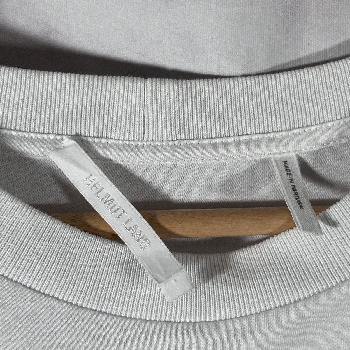 Helmut Lang White/Black Stripe Tee Size US L / EU 52-54 / 3 - 5 Thumbnail